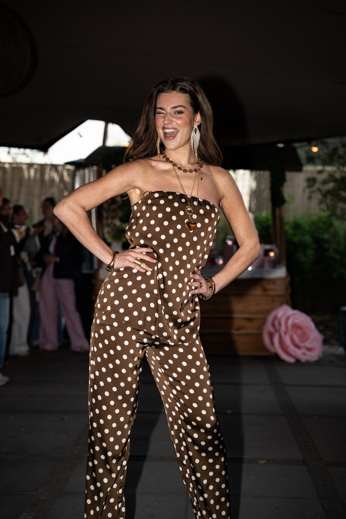 Sway Top | Brown Dots