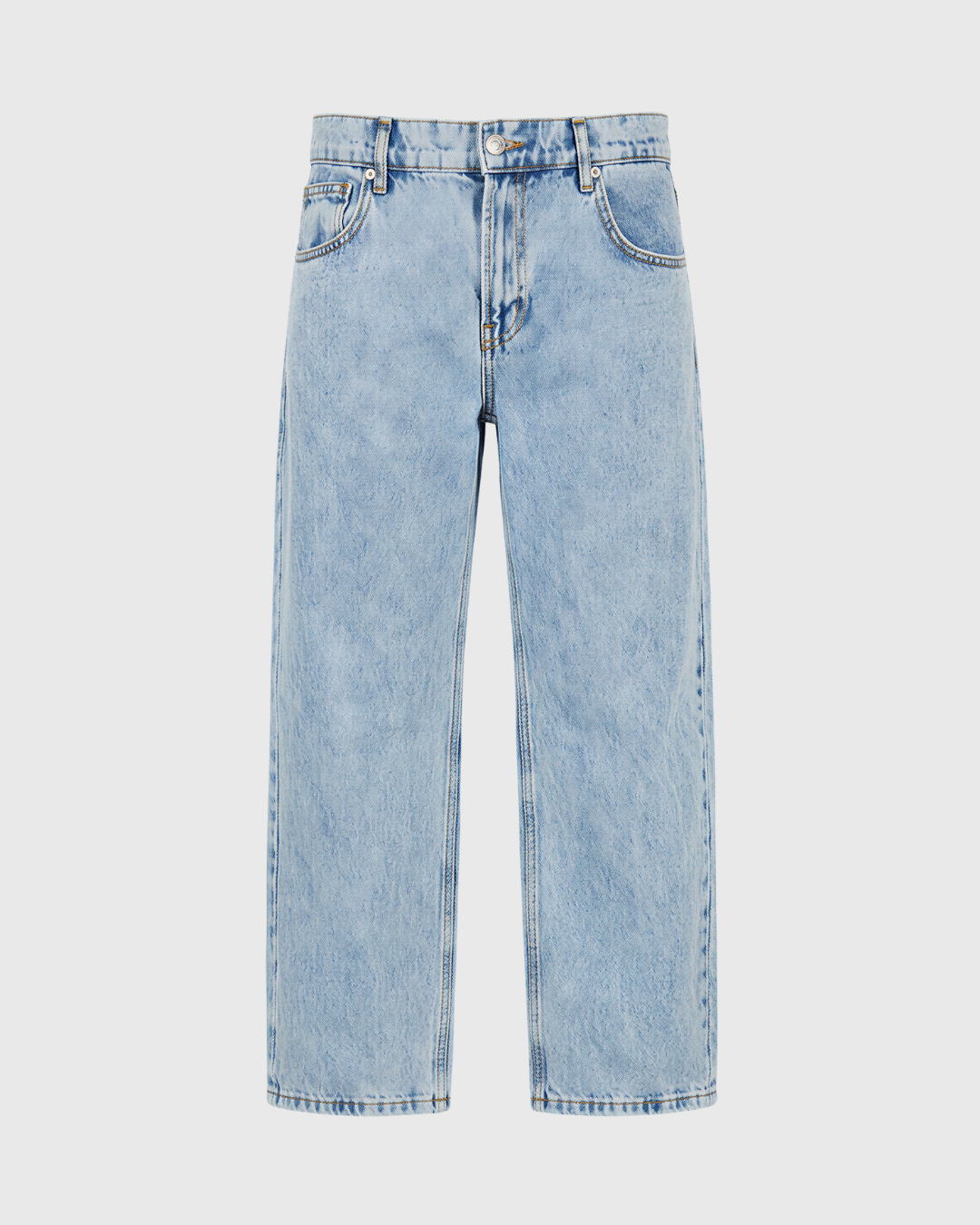 Heart Pocket Straight Leg Jeans