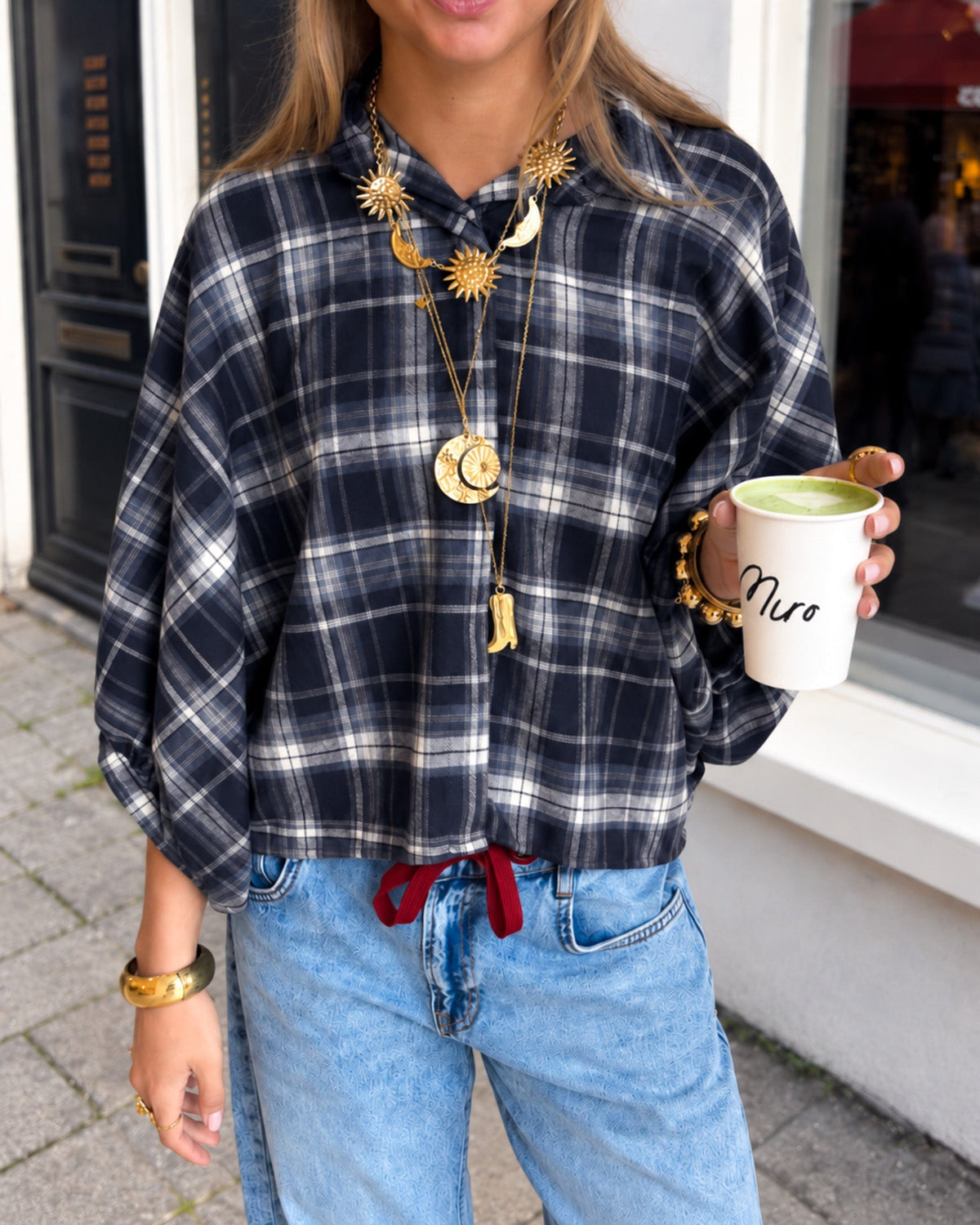 Coos Ruit Blouse | Navy