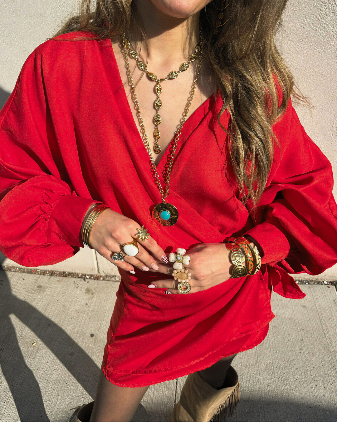 Straight to the Point Ketting | Gold