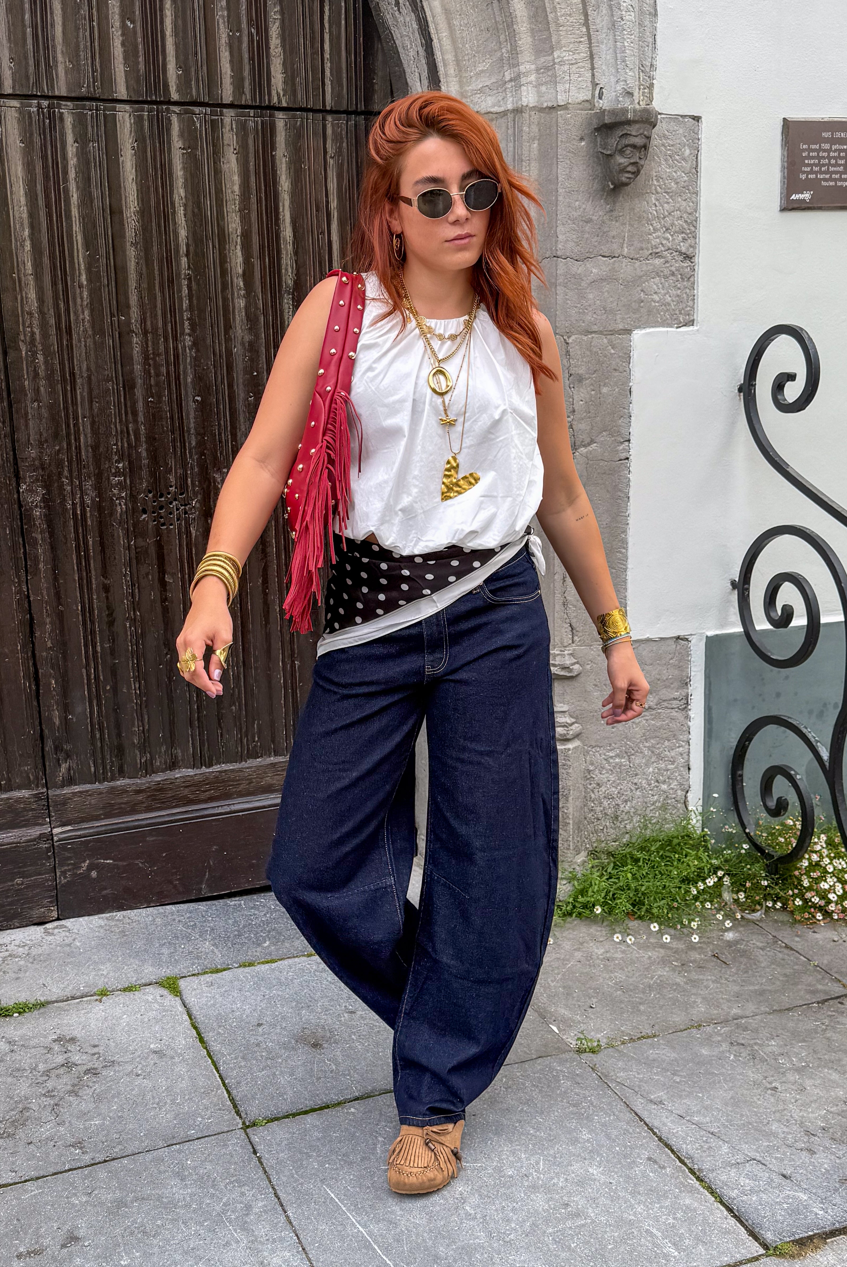 Baggy Balloon Fit Jeans Midnight Blue