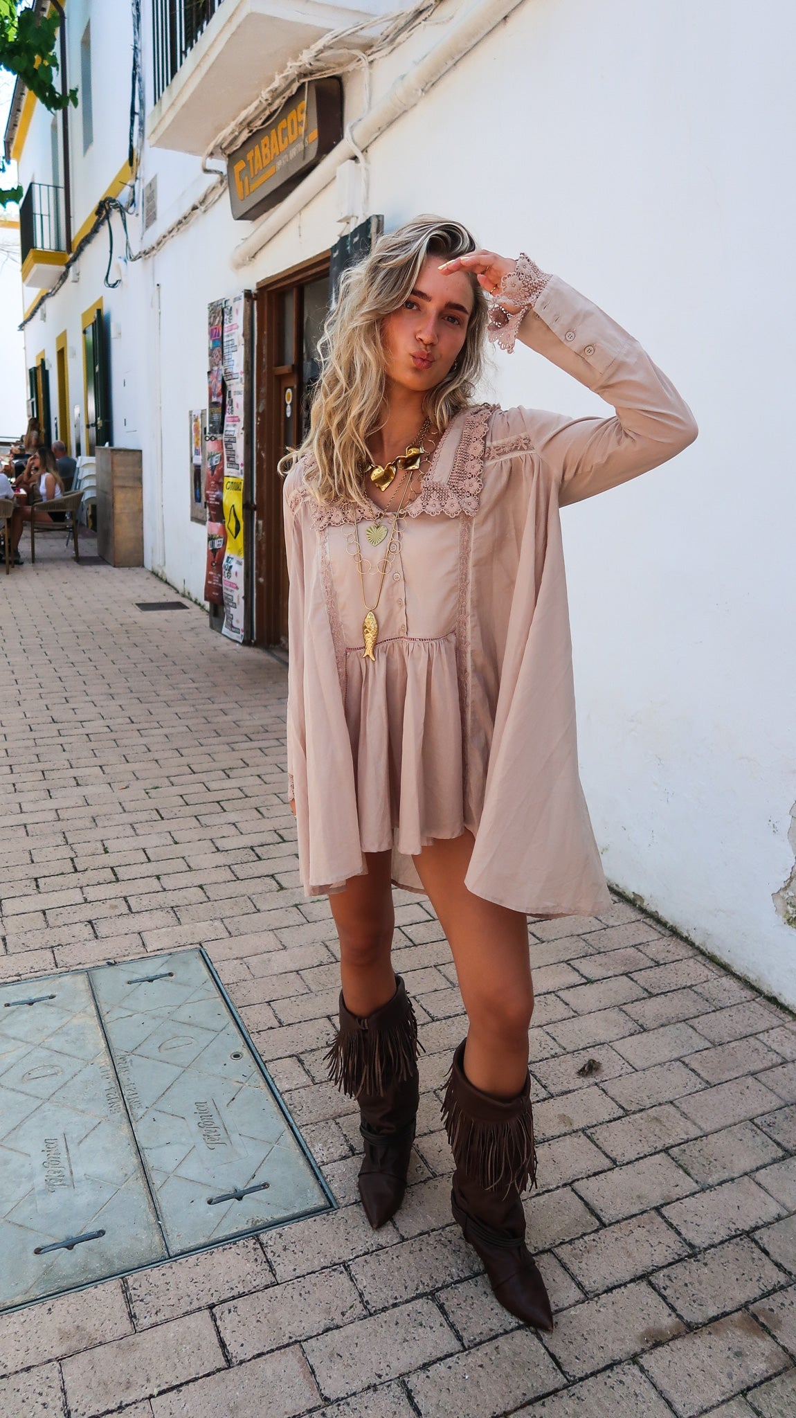 Beso Jurk | Taupe