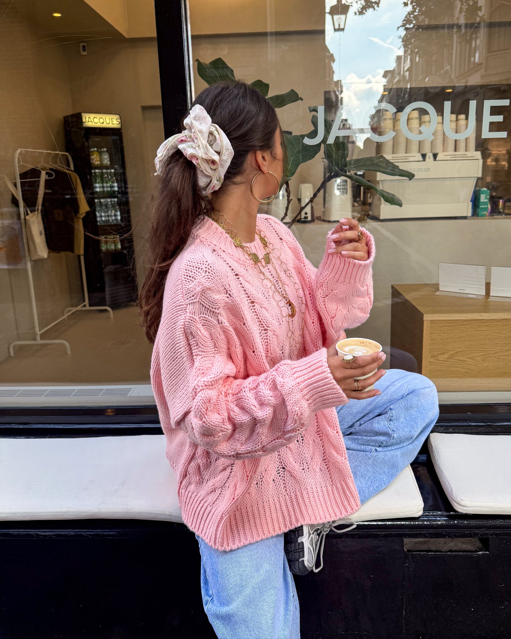 Cuddle Weather Sweater Rose