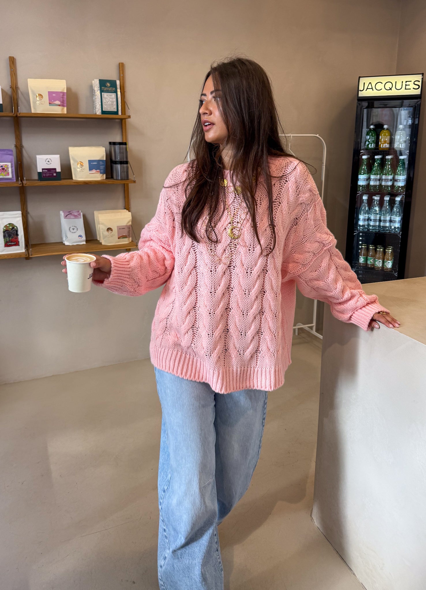 Cuddle Weather Sweater Rose