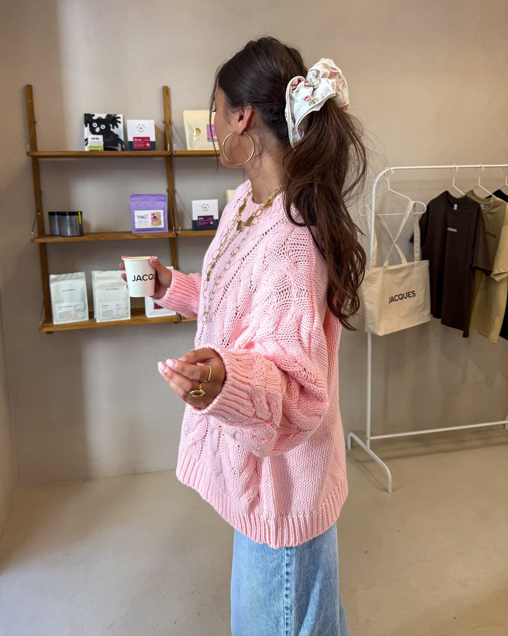 Cuddle Weather Sweater Rose