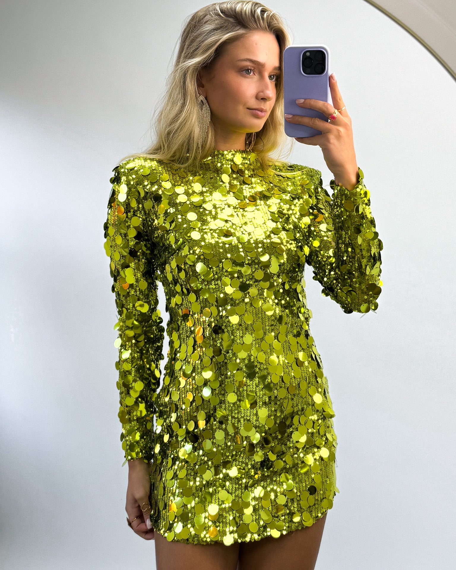 Dazzling Nights Dress Green