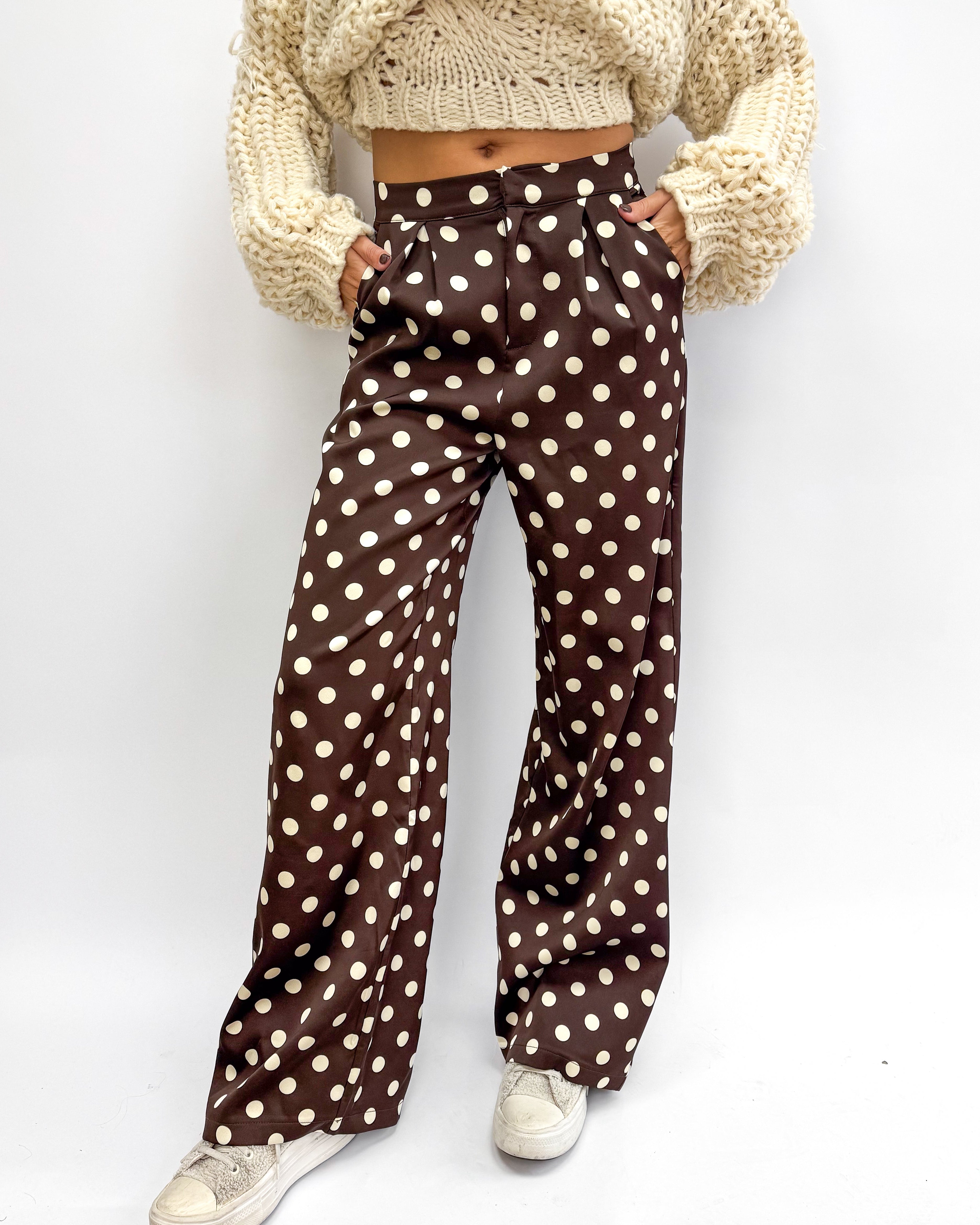 Floor Dots Pantalon Brown