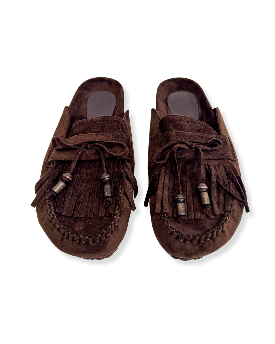 Fringe Loafers Brown