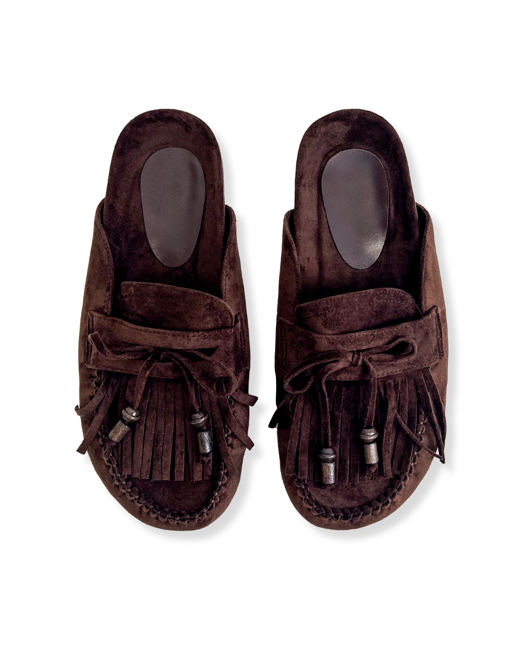 Fringe Loafers Brown