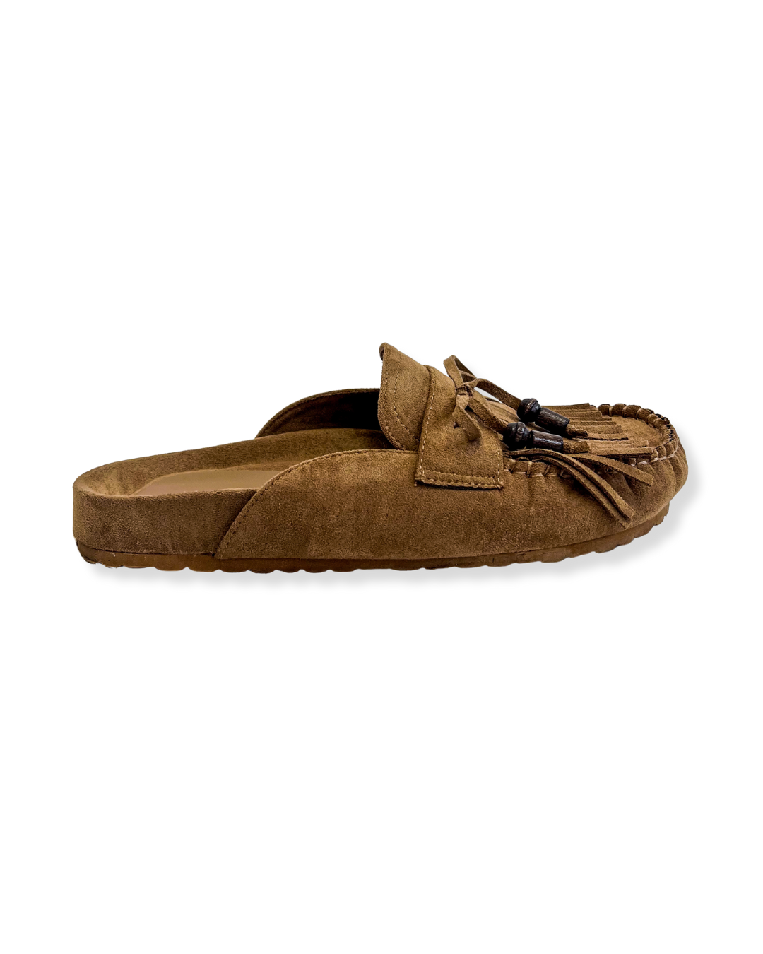 Fringe Loafers Camel