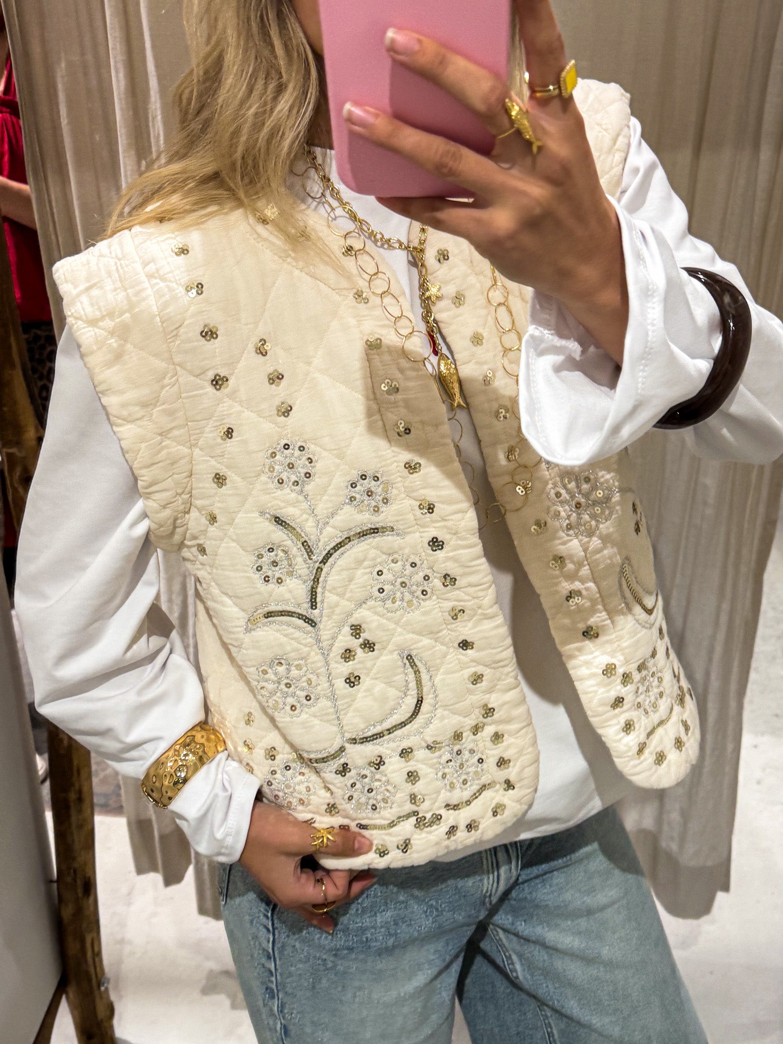 Gael Gilet Creme