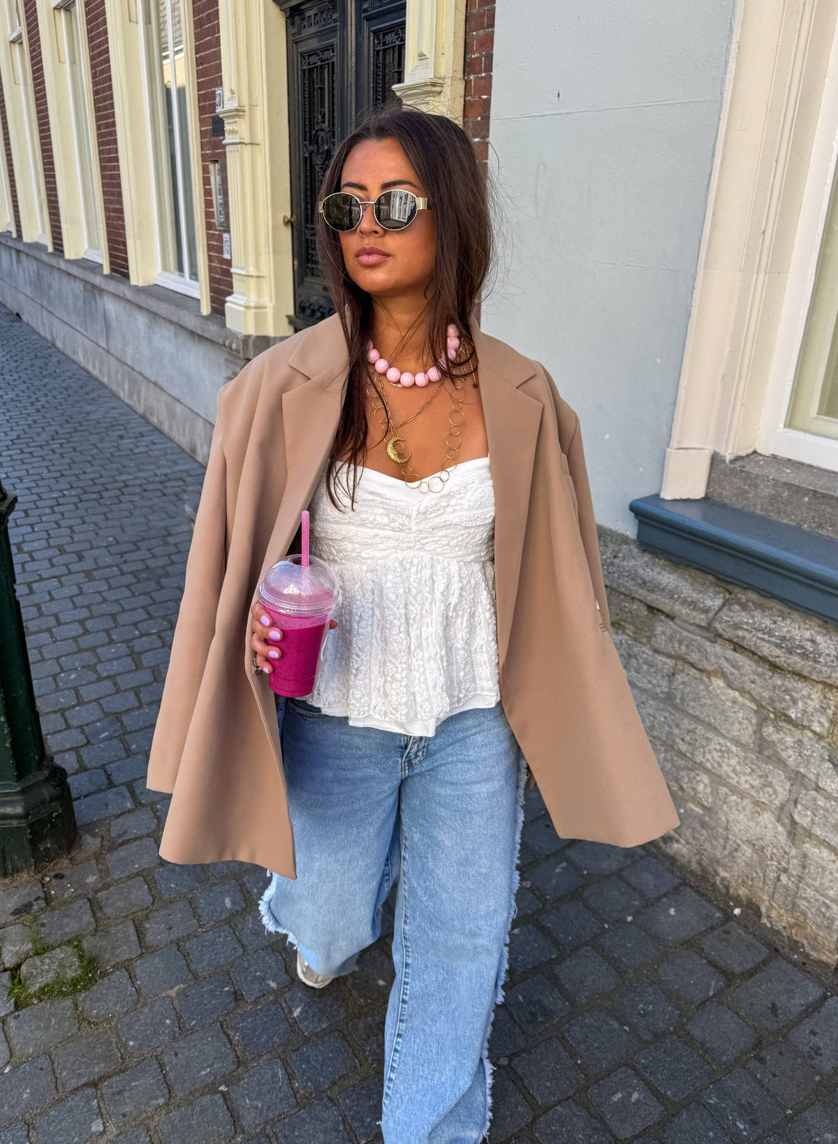 Saint Oversized Blazer | Camel