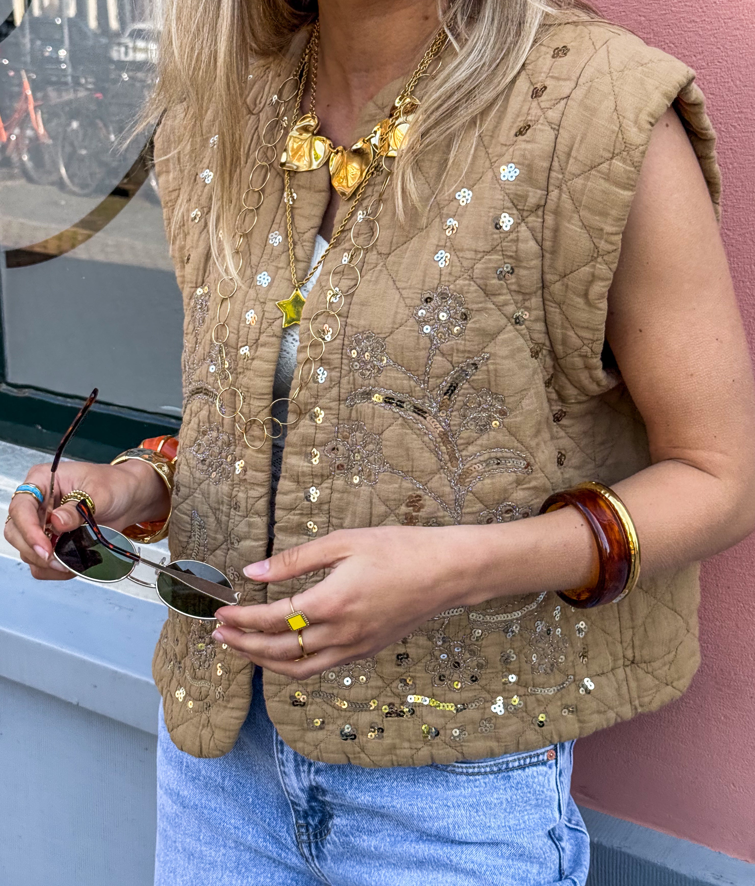 Gael Gilet Camel