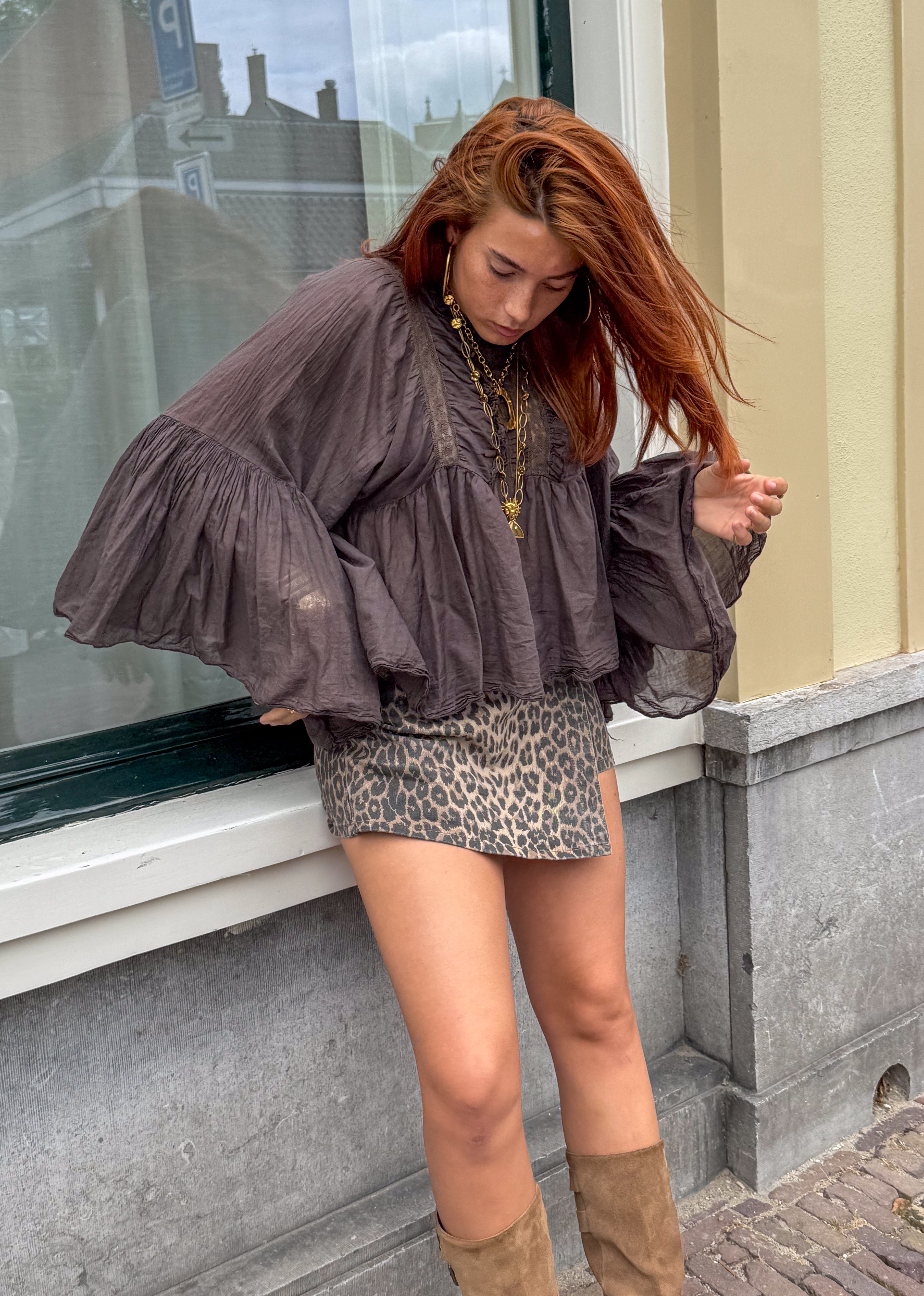 June Leopard Skort