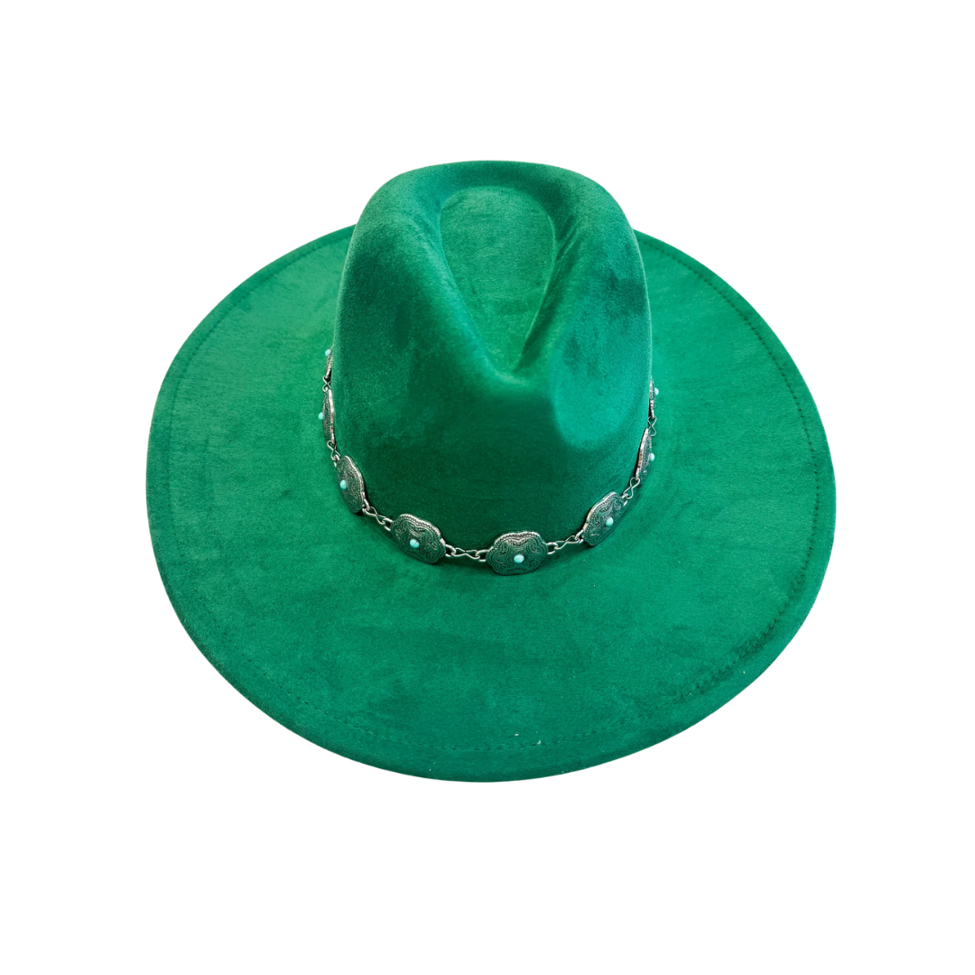 Iconic Silver Charm Hat Green