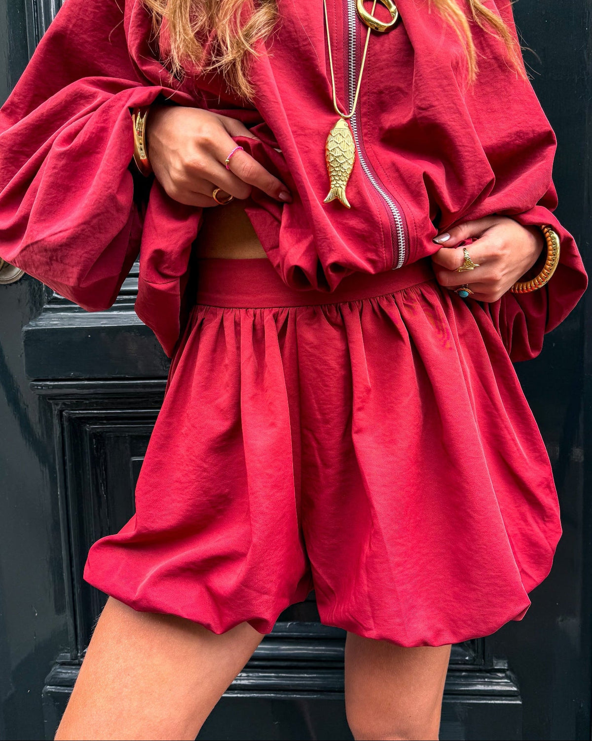 Inaya Balloon Short | Red