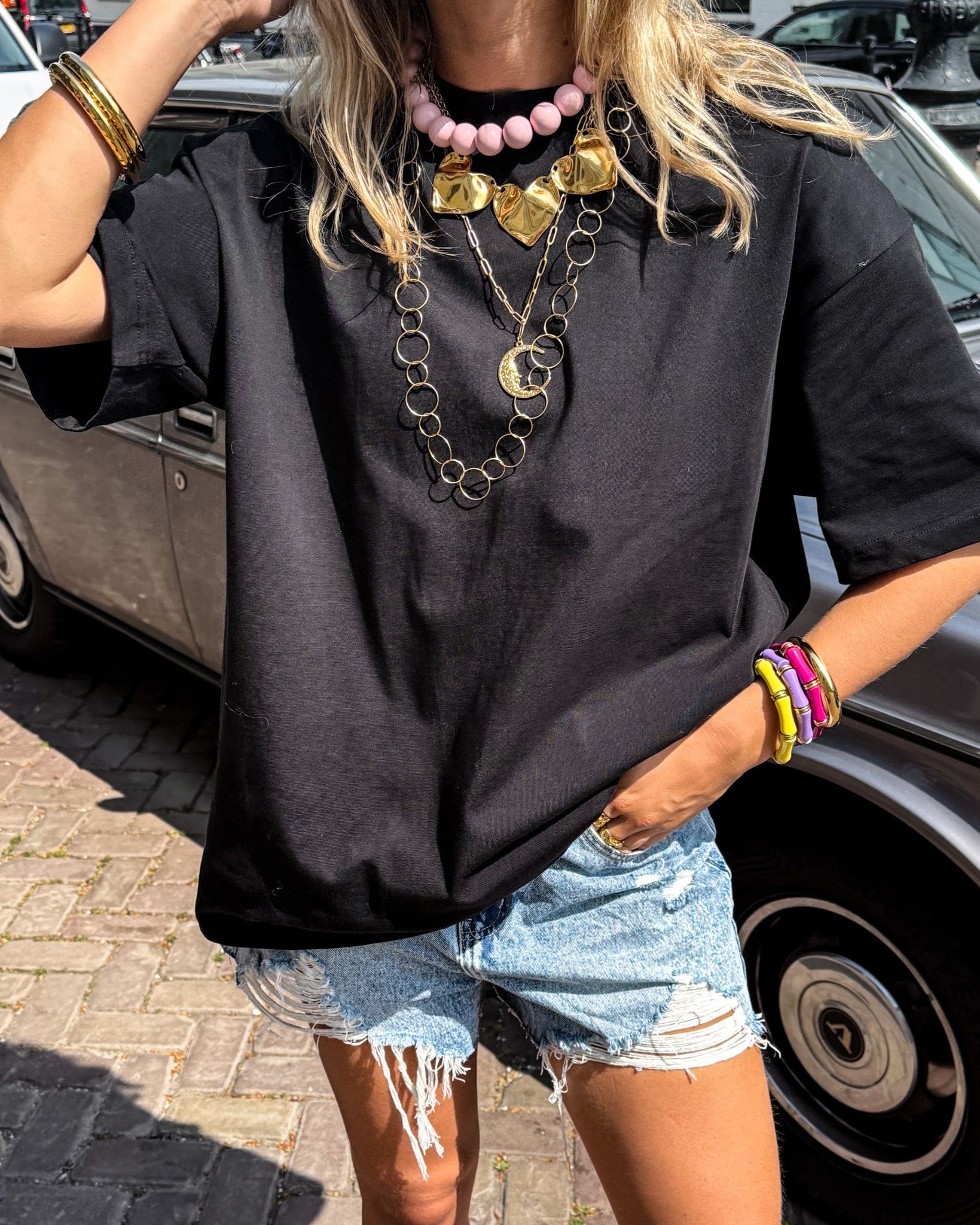 Jaimie Oversized Shirt Zwart