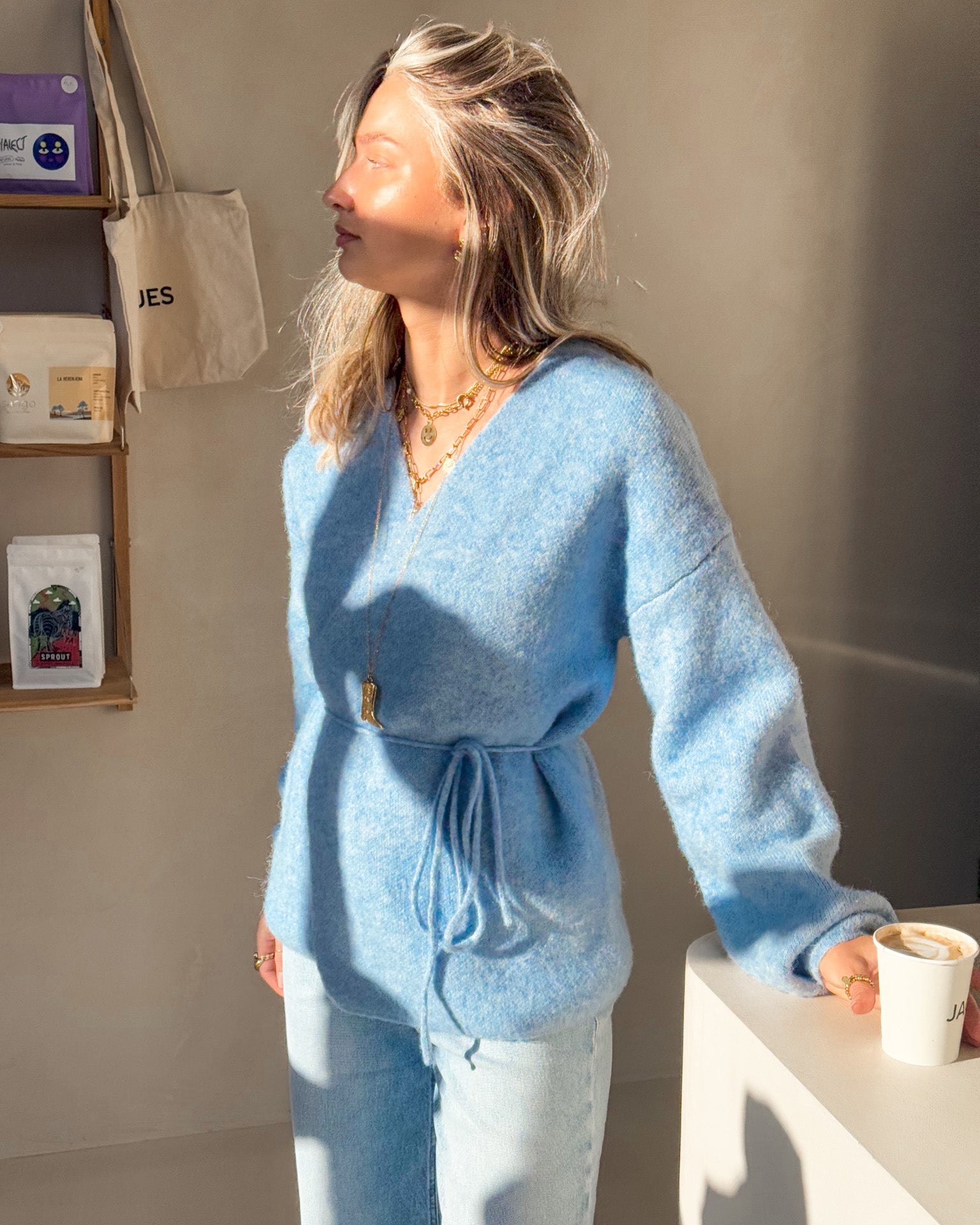 Juliette Vest Skye Blue