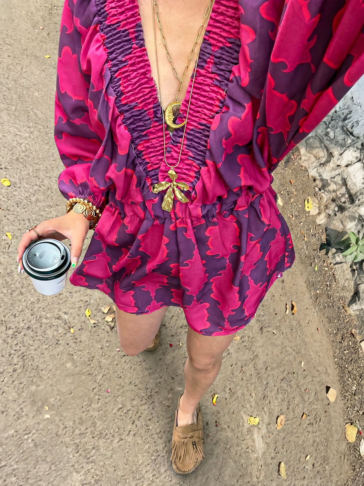 Milou Glitter Top | Purple