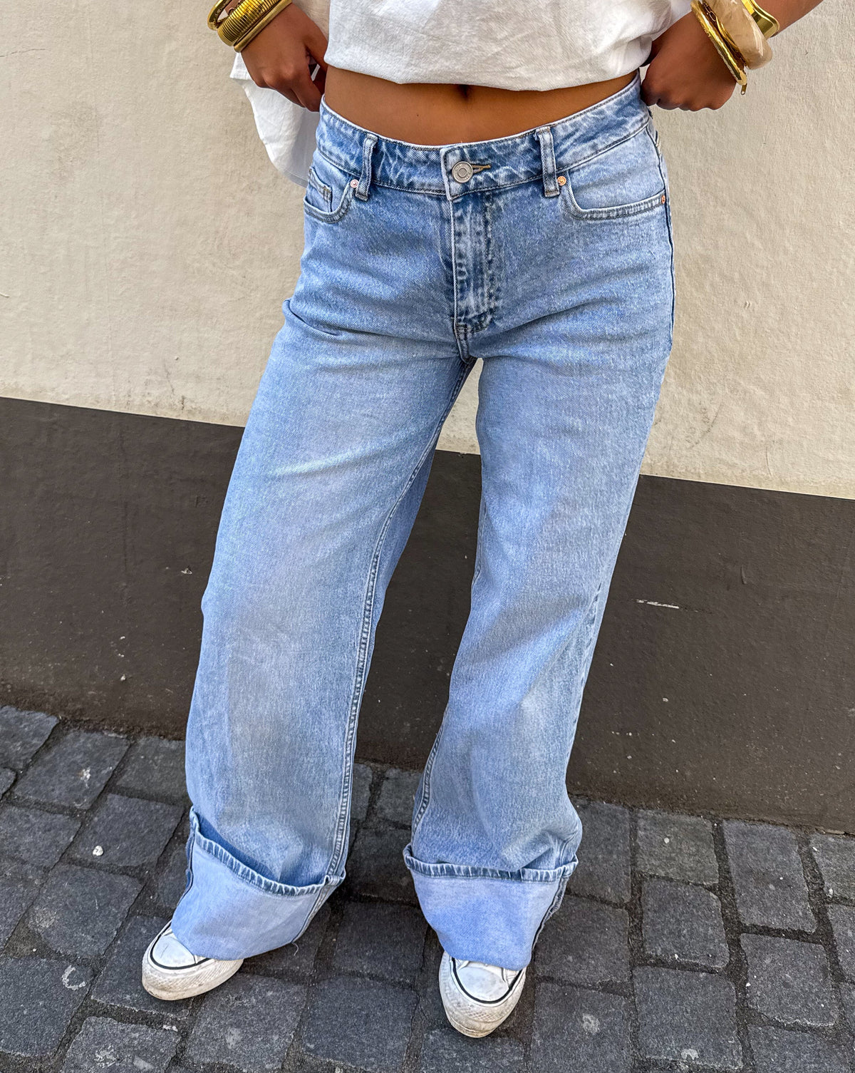 Noemie Mid Waist Jeans | Blue