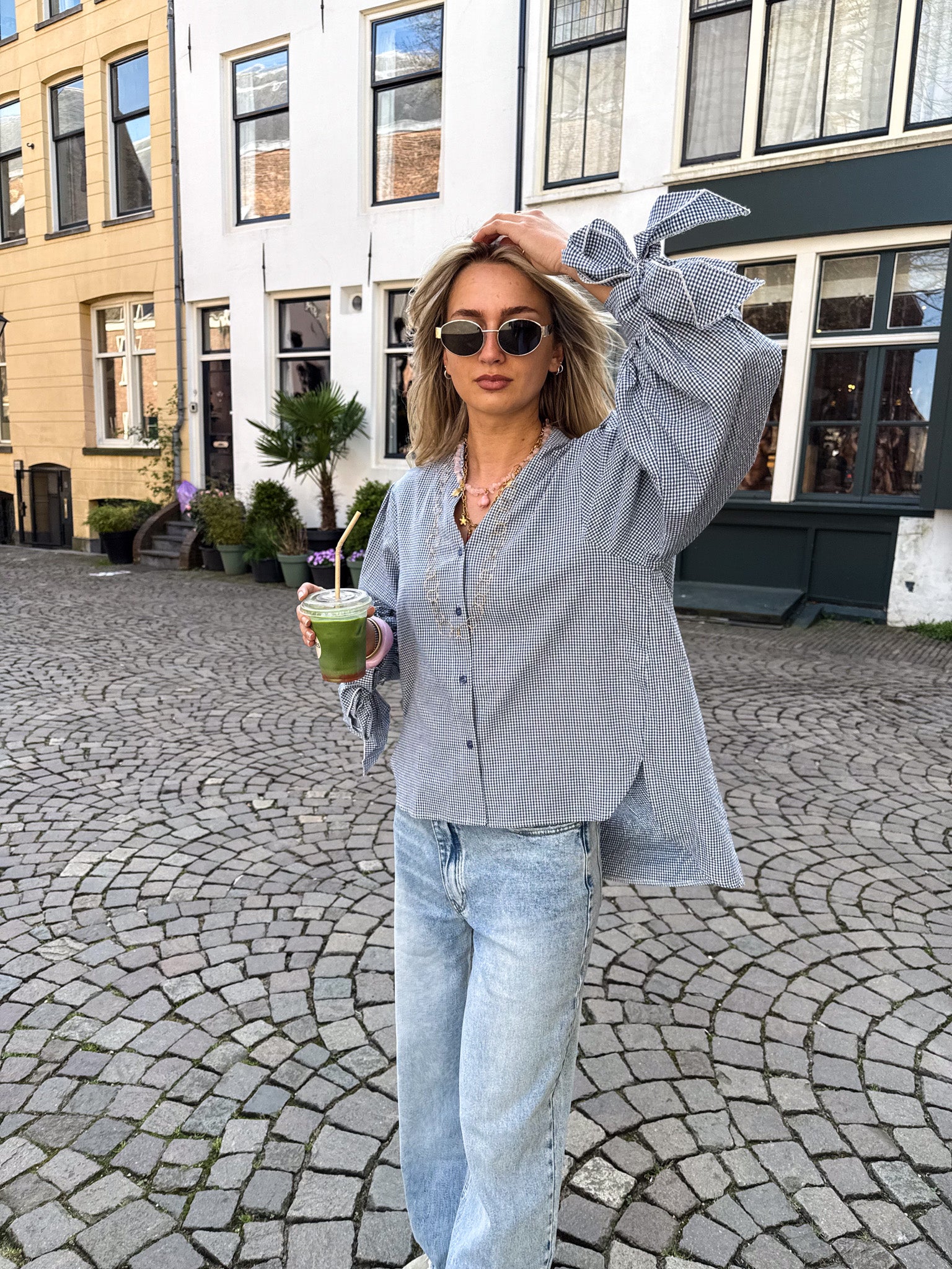 Reims Soft Blouse Blue