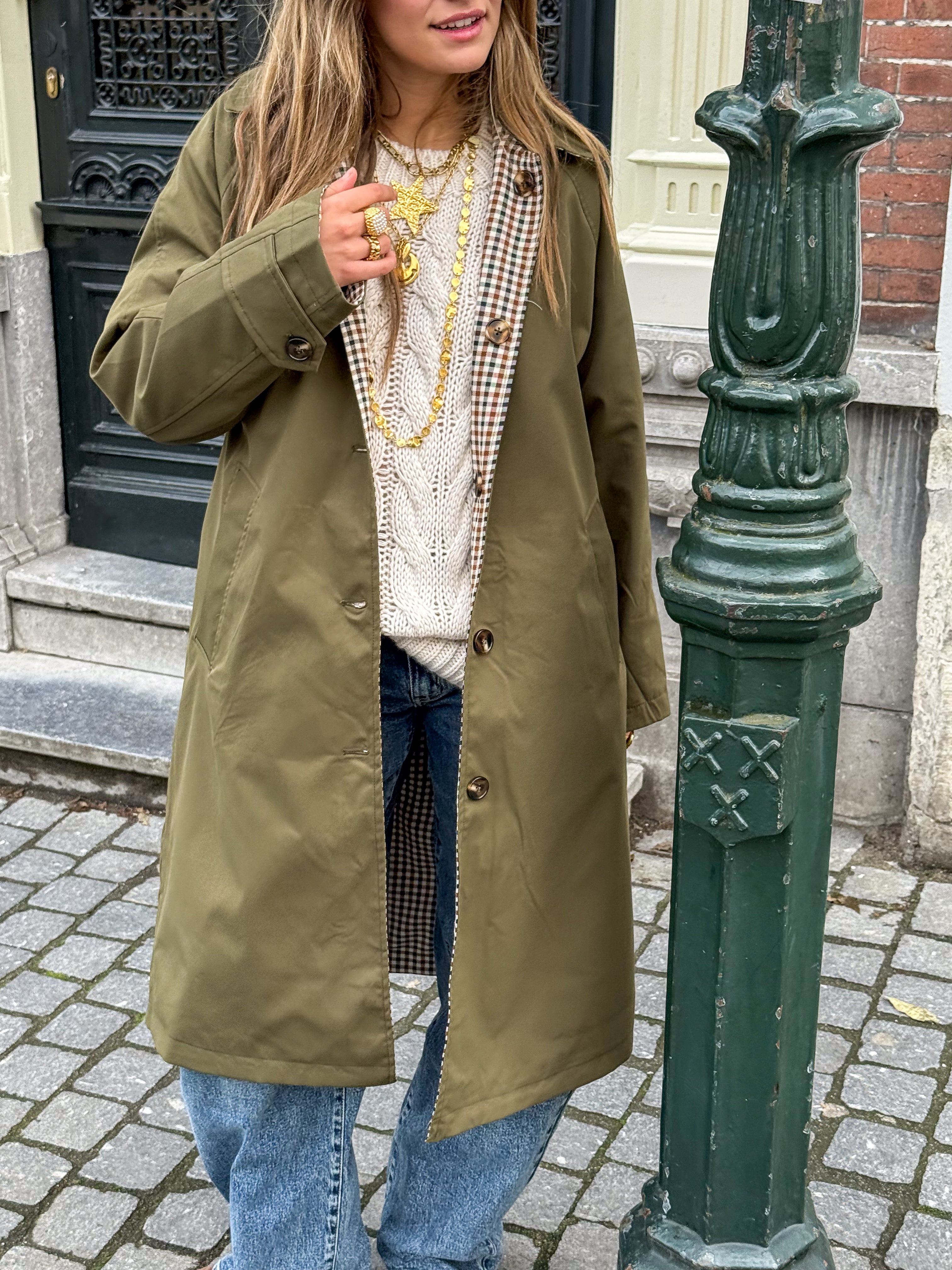 Reversible Trenchcoat Khaki