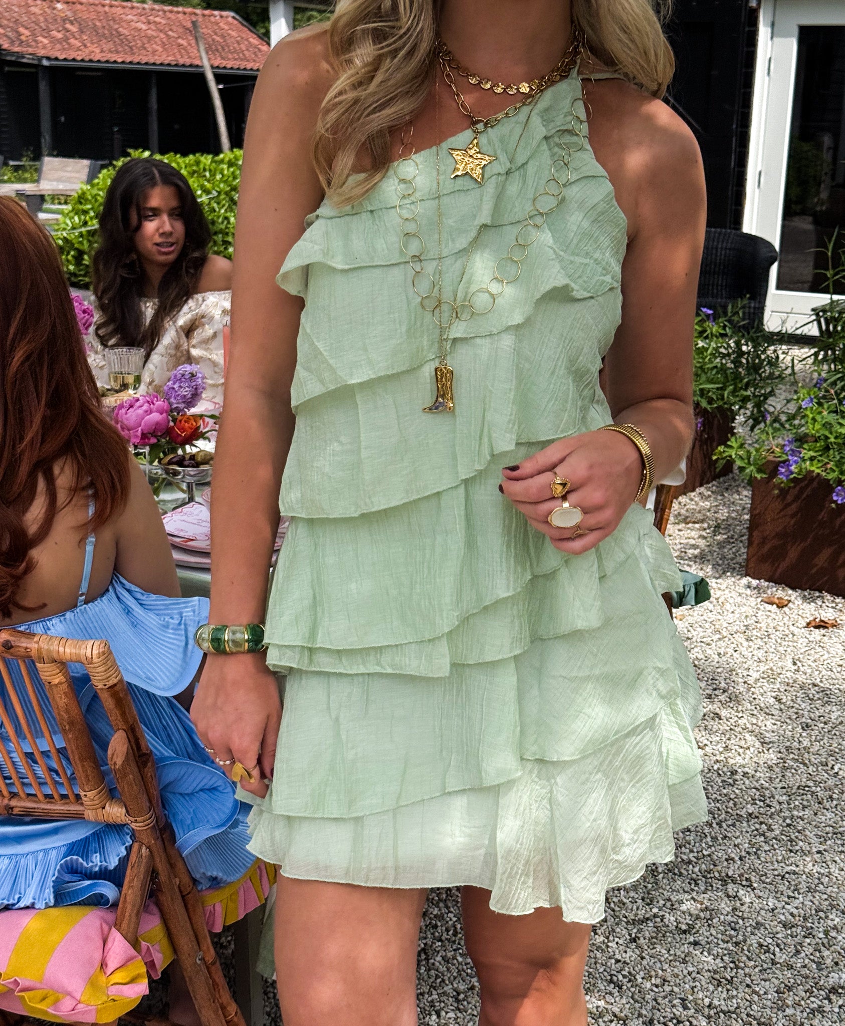 Kate Flowy Dress Mint