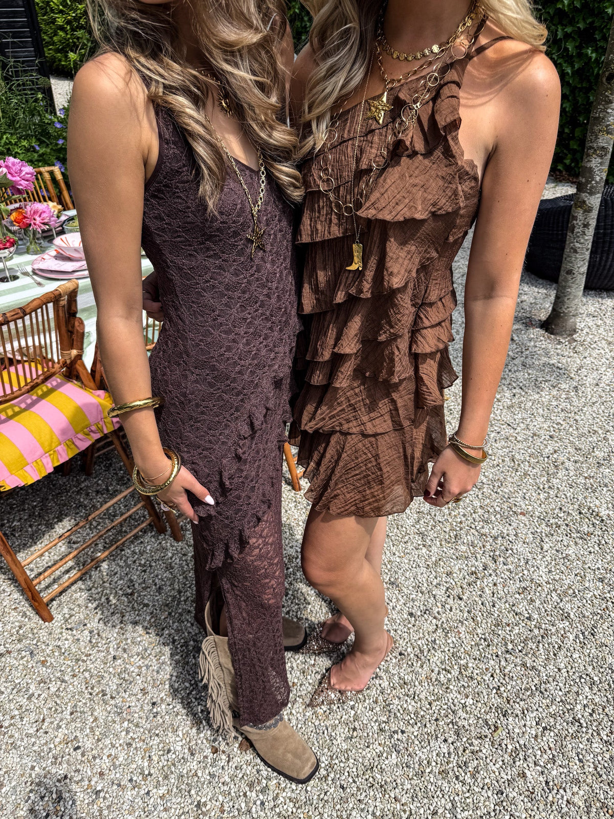 Kate Flowy Jurk | Brown