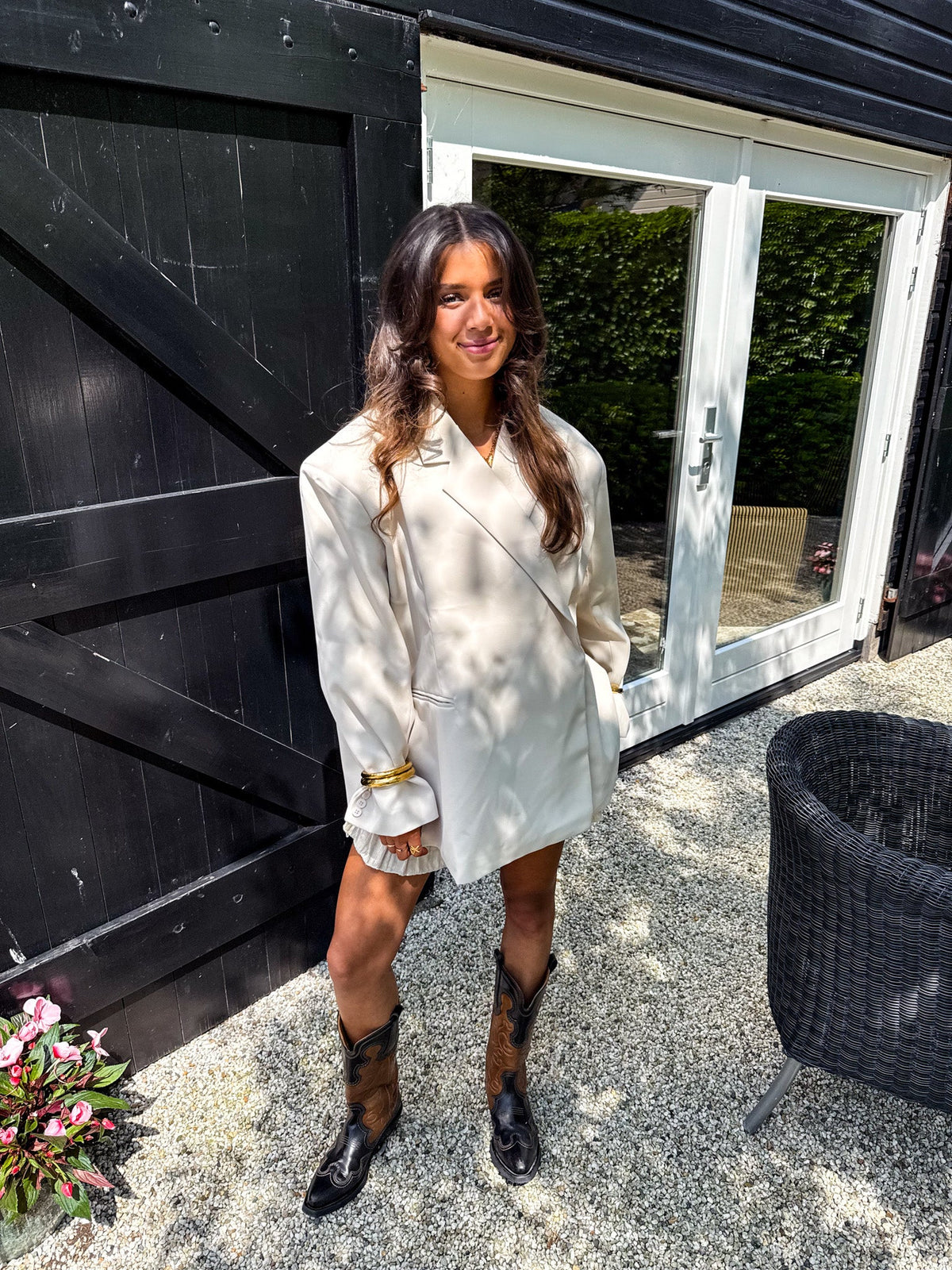 Saint Oversized Blazer | Beige