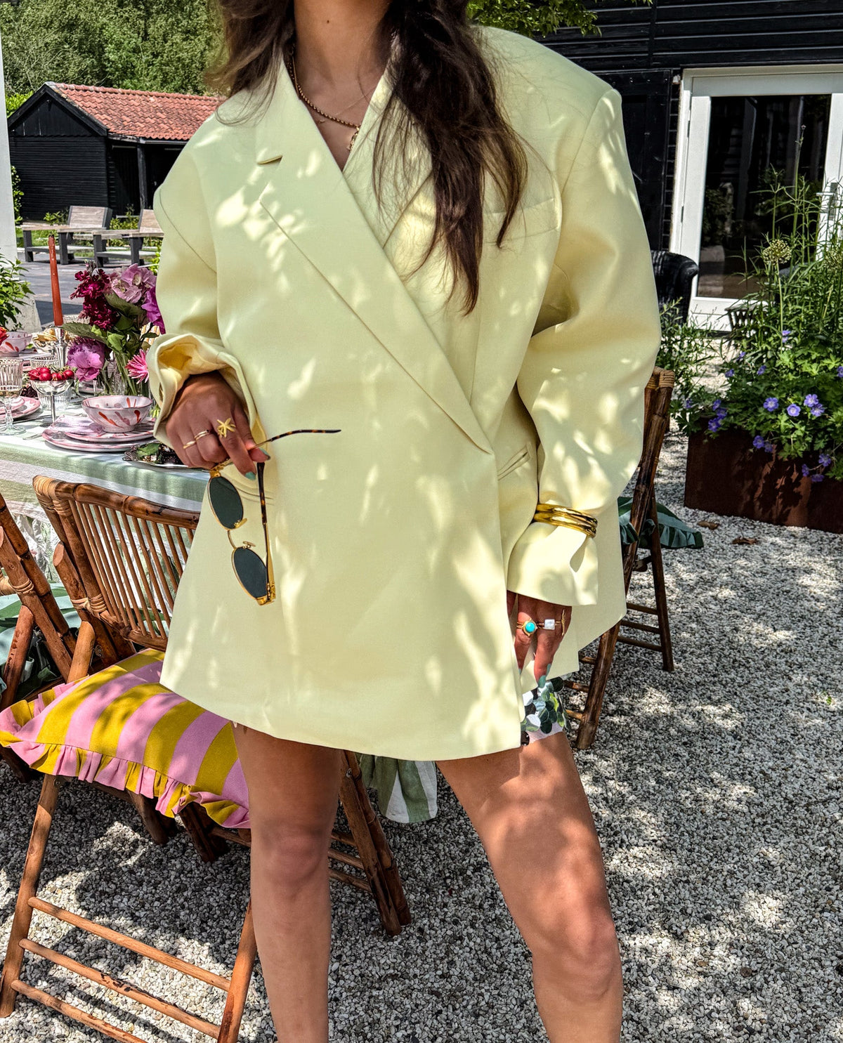 Saint Oversized Blazer | Light Yellow