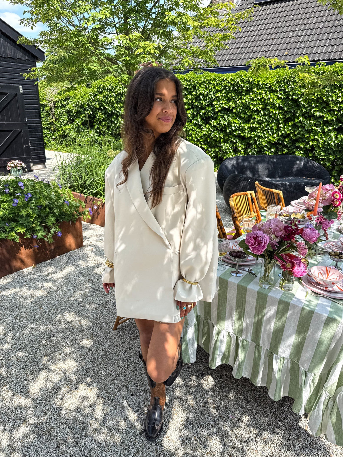 Saint Oversized Blazer | Beige