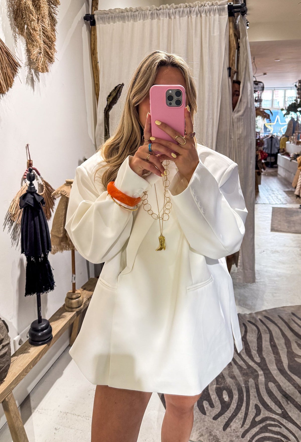 Saint Oversized Blazer | White