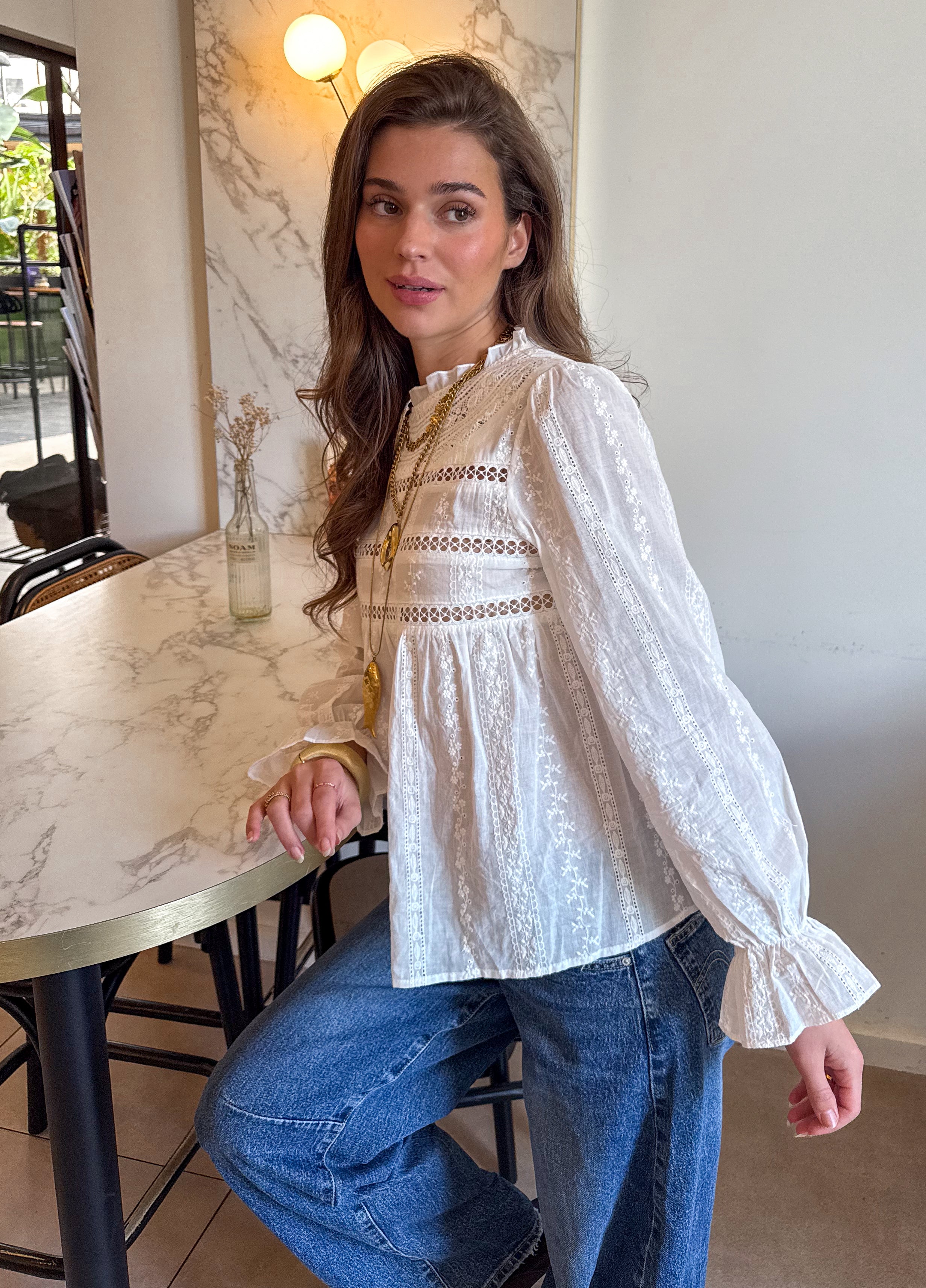 Allure Blouse White