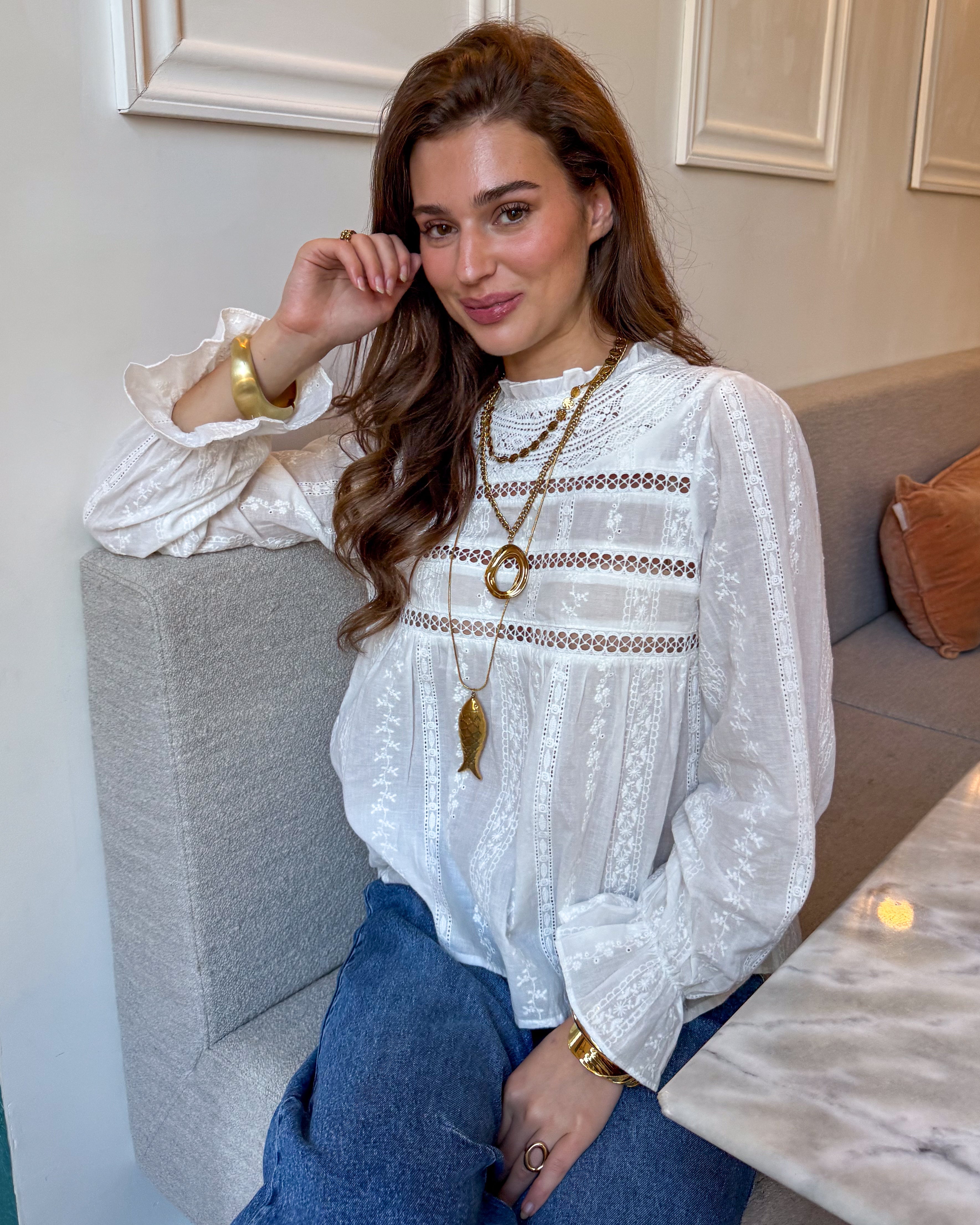 Allure Blouse White