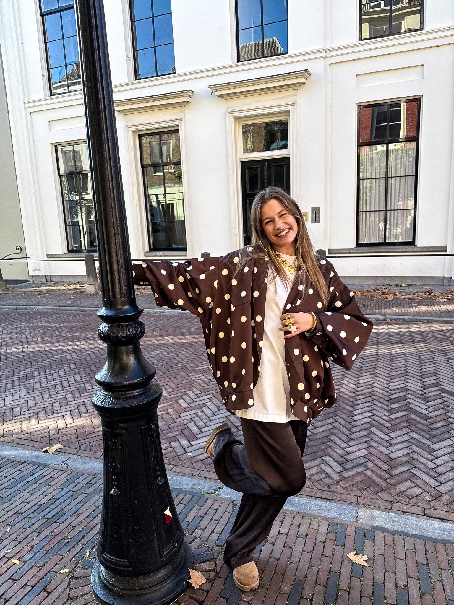 Arlo Jacket Brown Dots