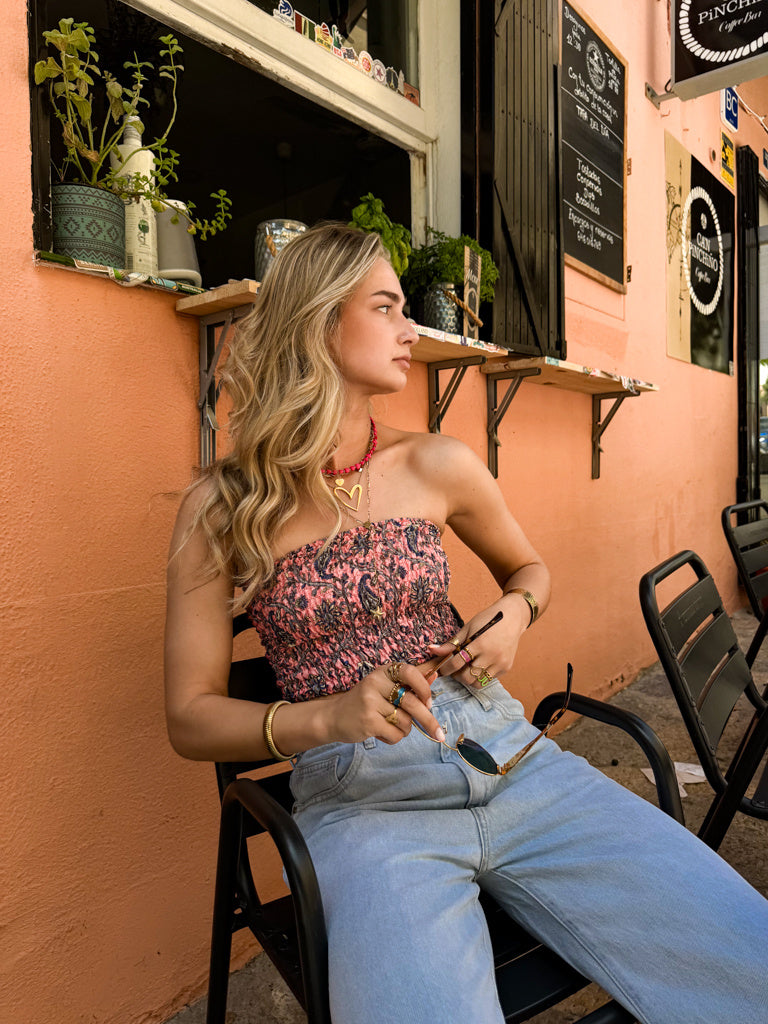 Avanti Bandeau Top Ariel Rose | Rose