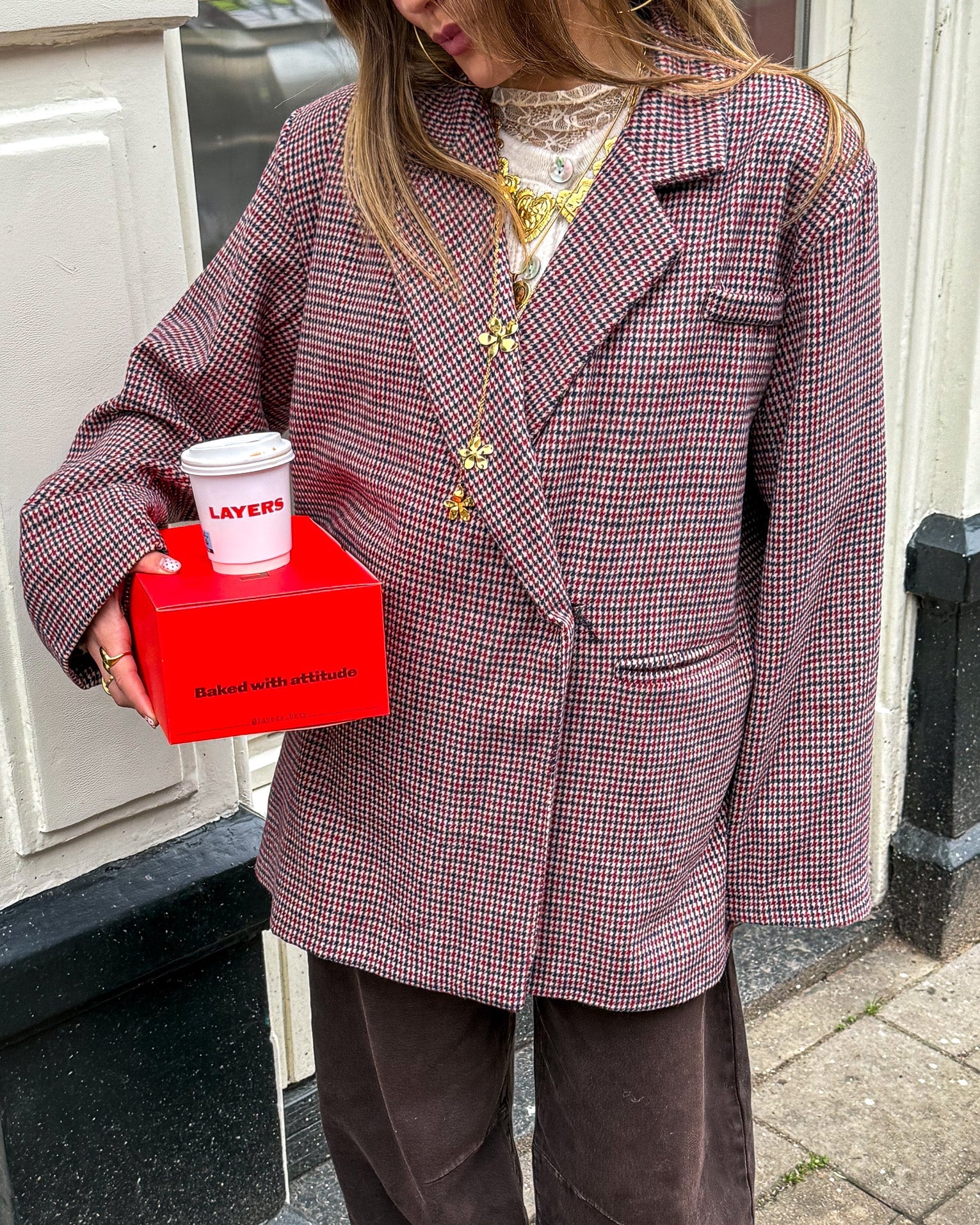 Ruth Checkered Blazer