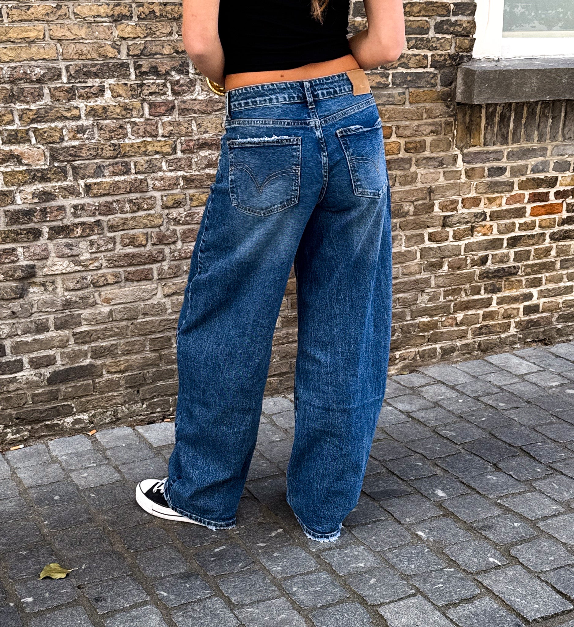 Baggy Balloon Fit Jeans Vintage Blue