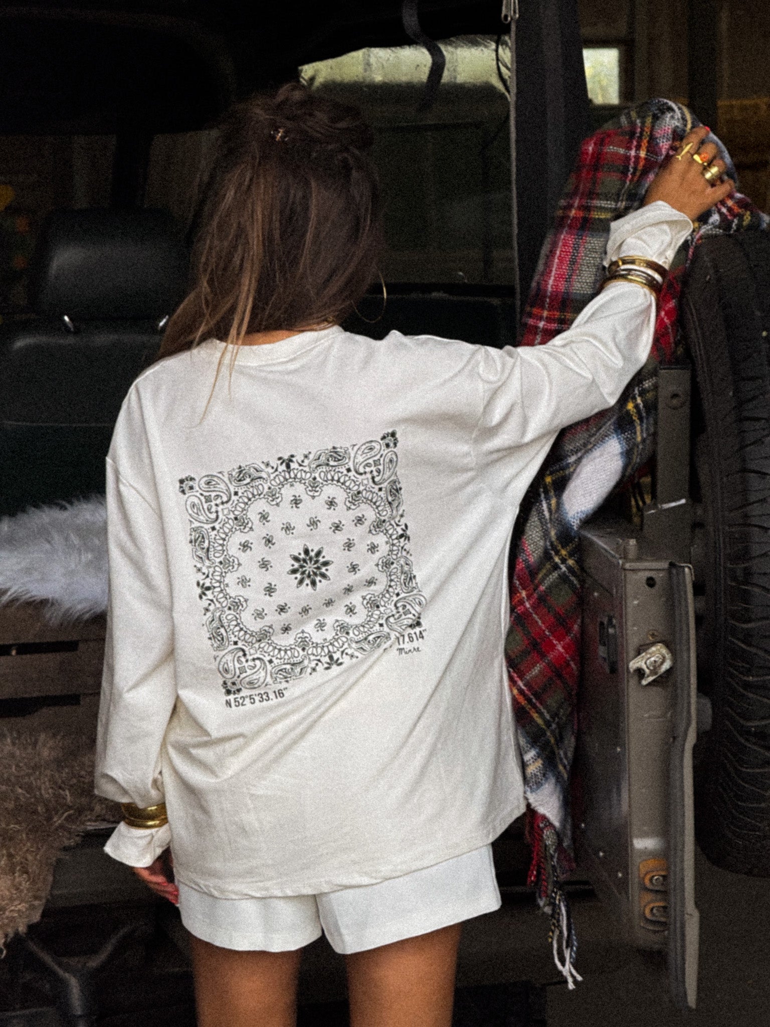 T-shirt à manches longues bandana