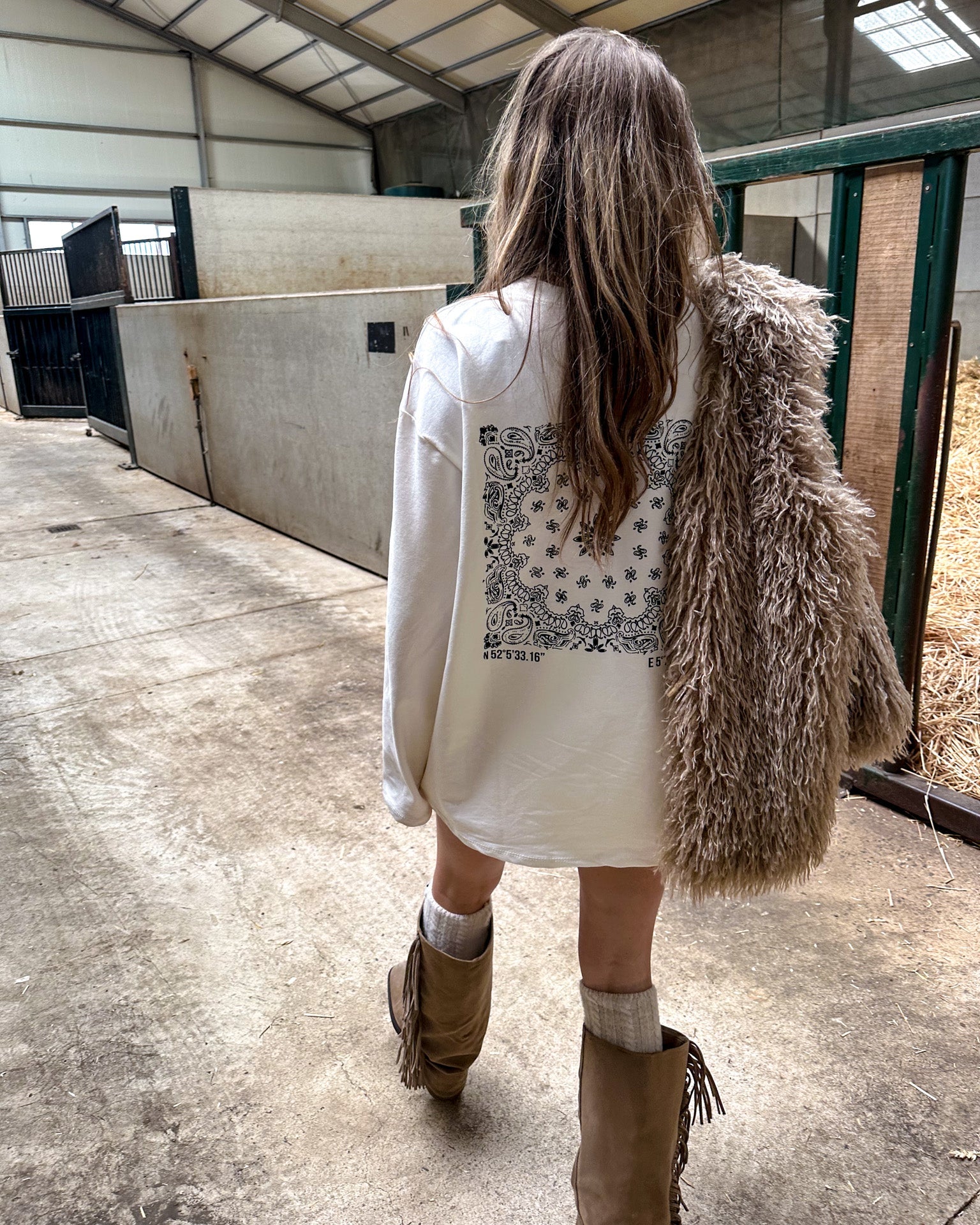 T-shirt à manches longues bandana