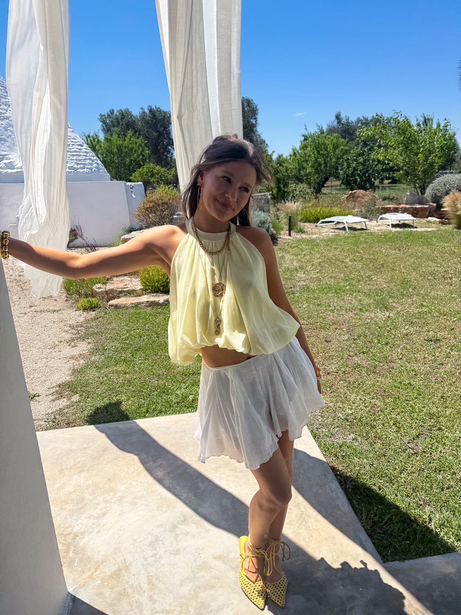 Beaudine Top Jaune
