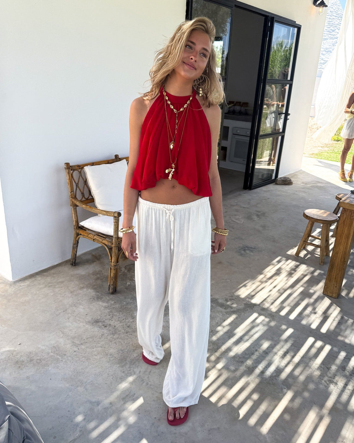 Yara Linnen Pantalon | Off White