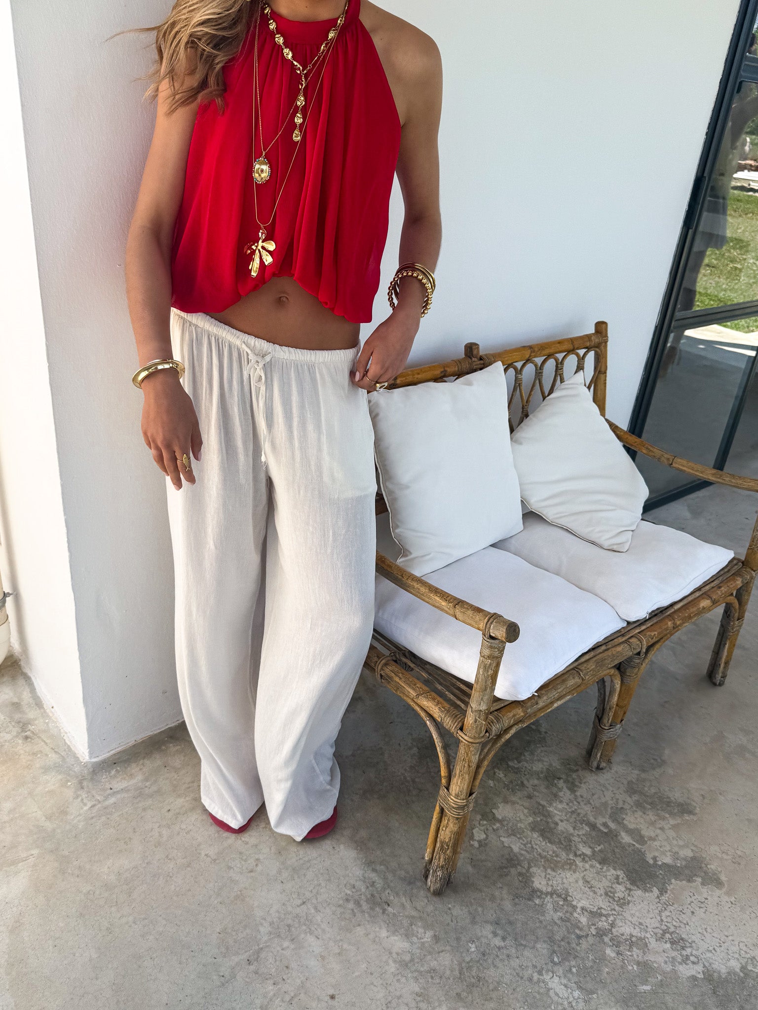 Beaudine Top Rood