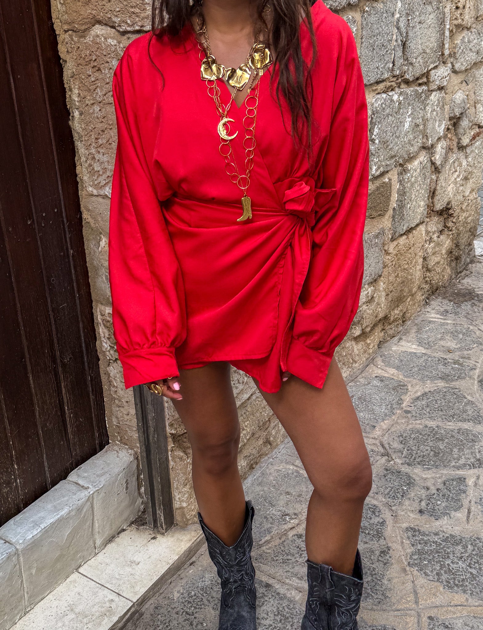 Beau Dress Red