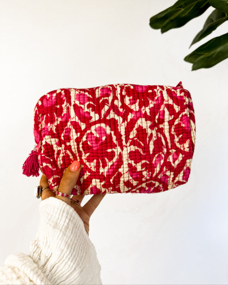 Beauty Bag Pink Coral - Medium