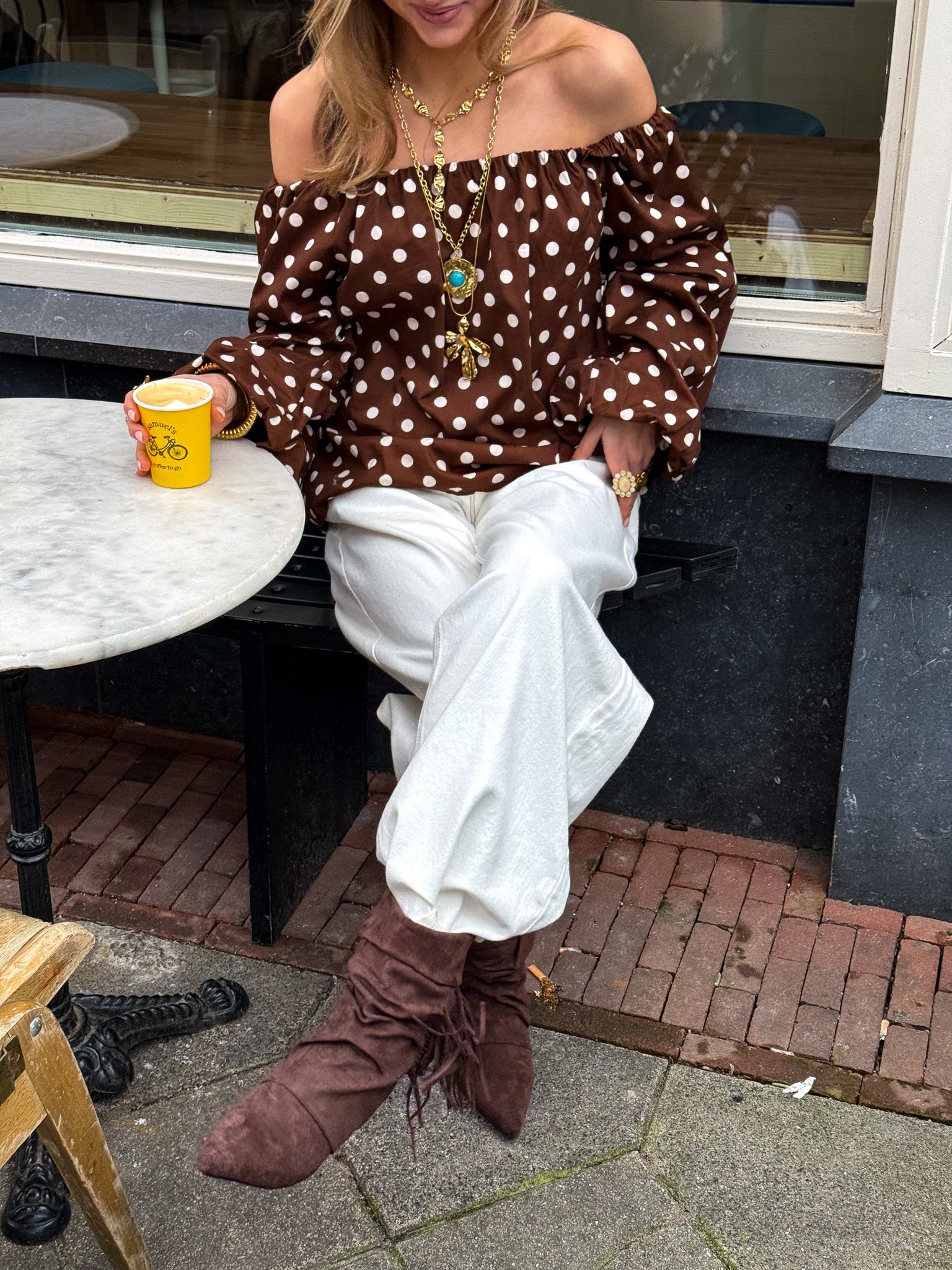 Slouchy Franje Laars Bruin