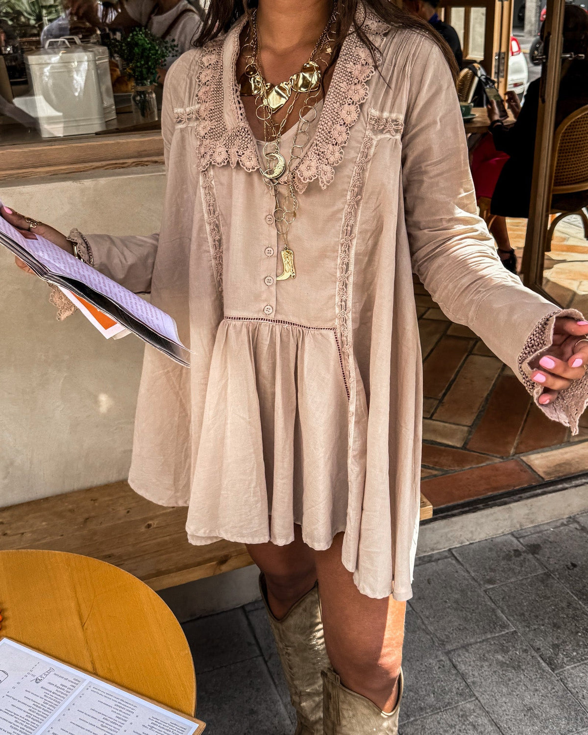 Beso Jurk | Taupe