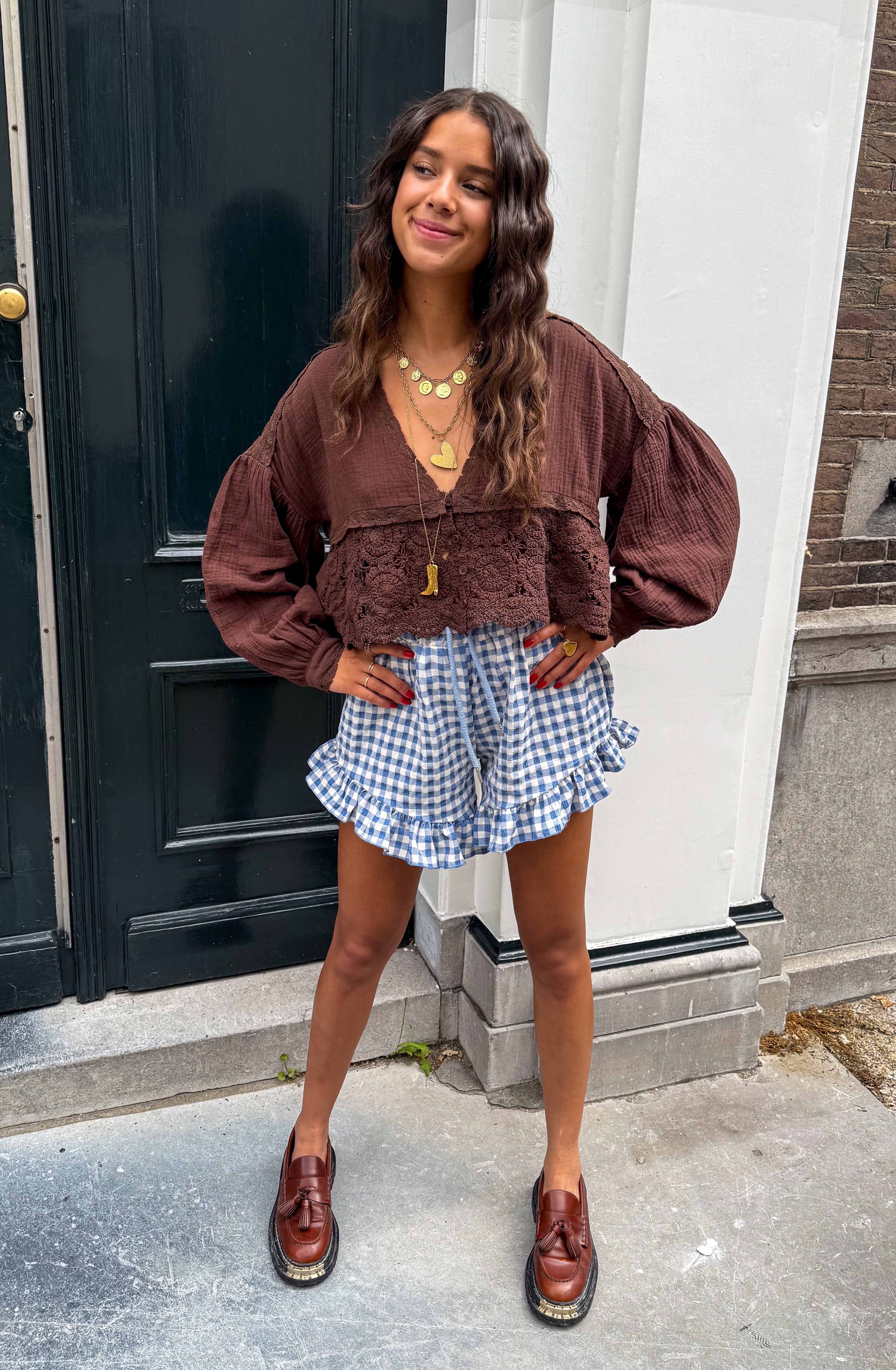 Biba Top Marron