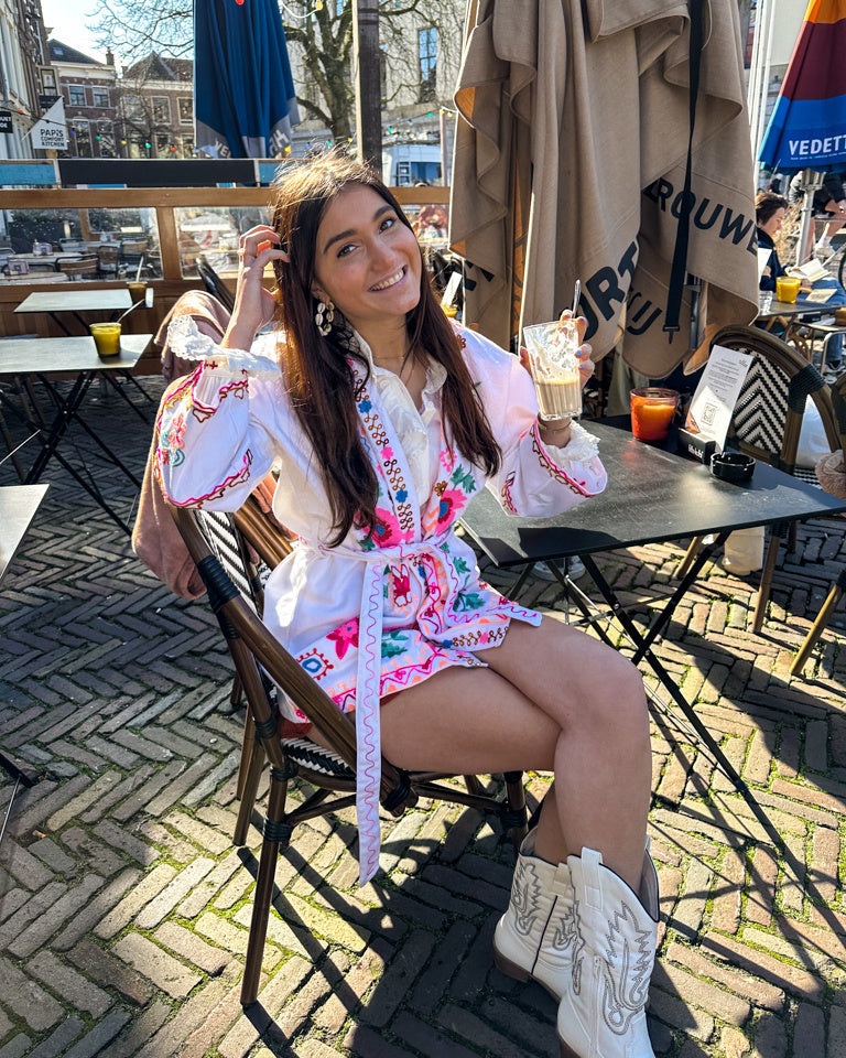 Bloomin Kimono White