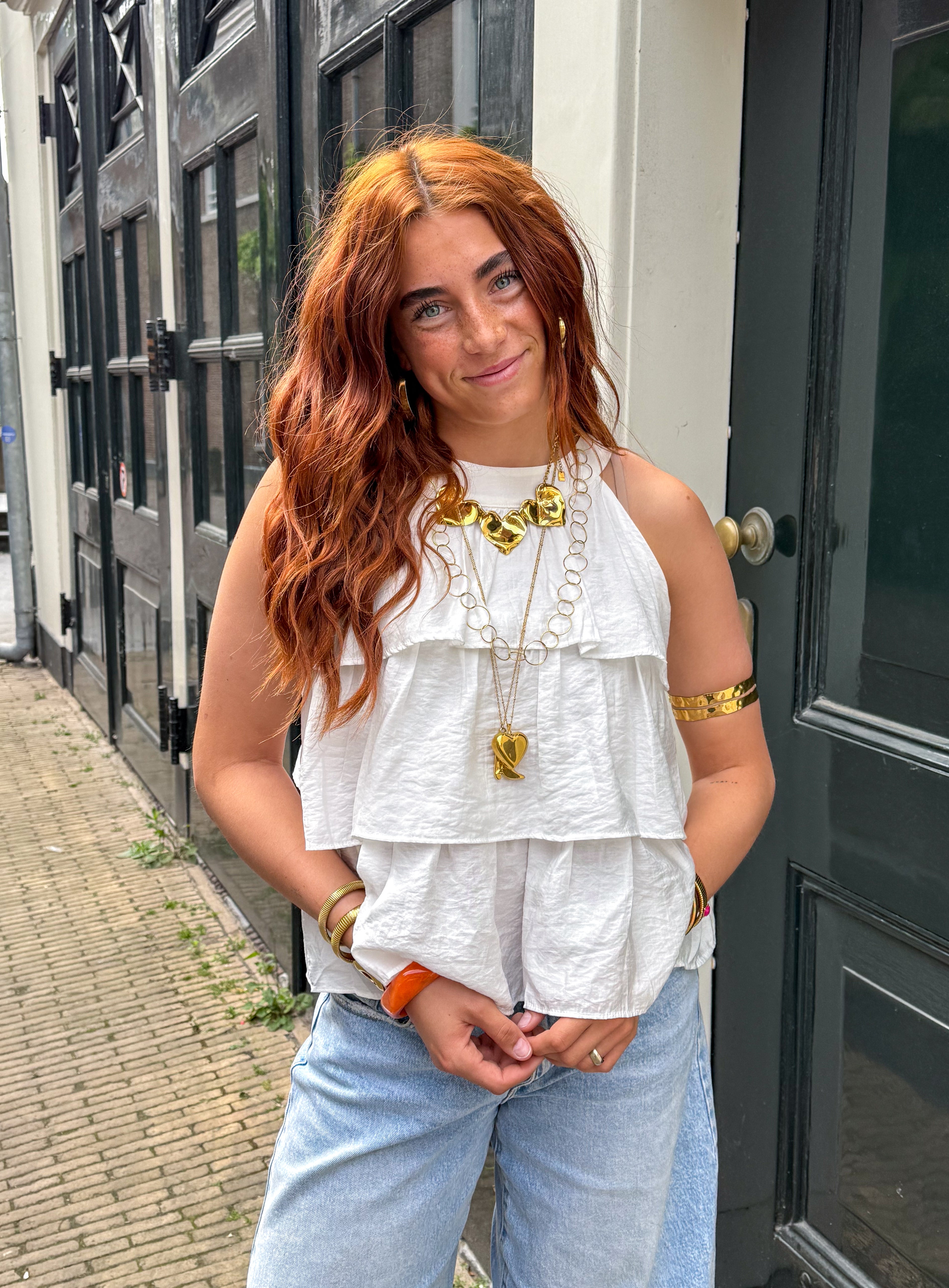 Breeze Halter Top White